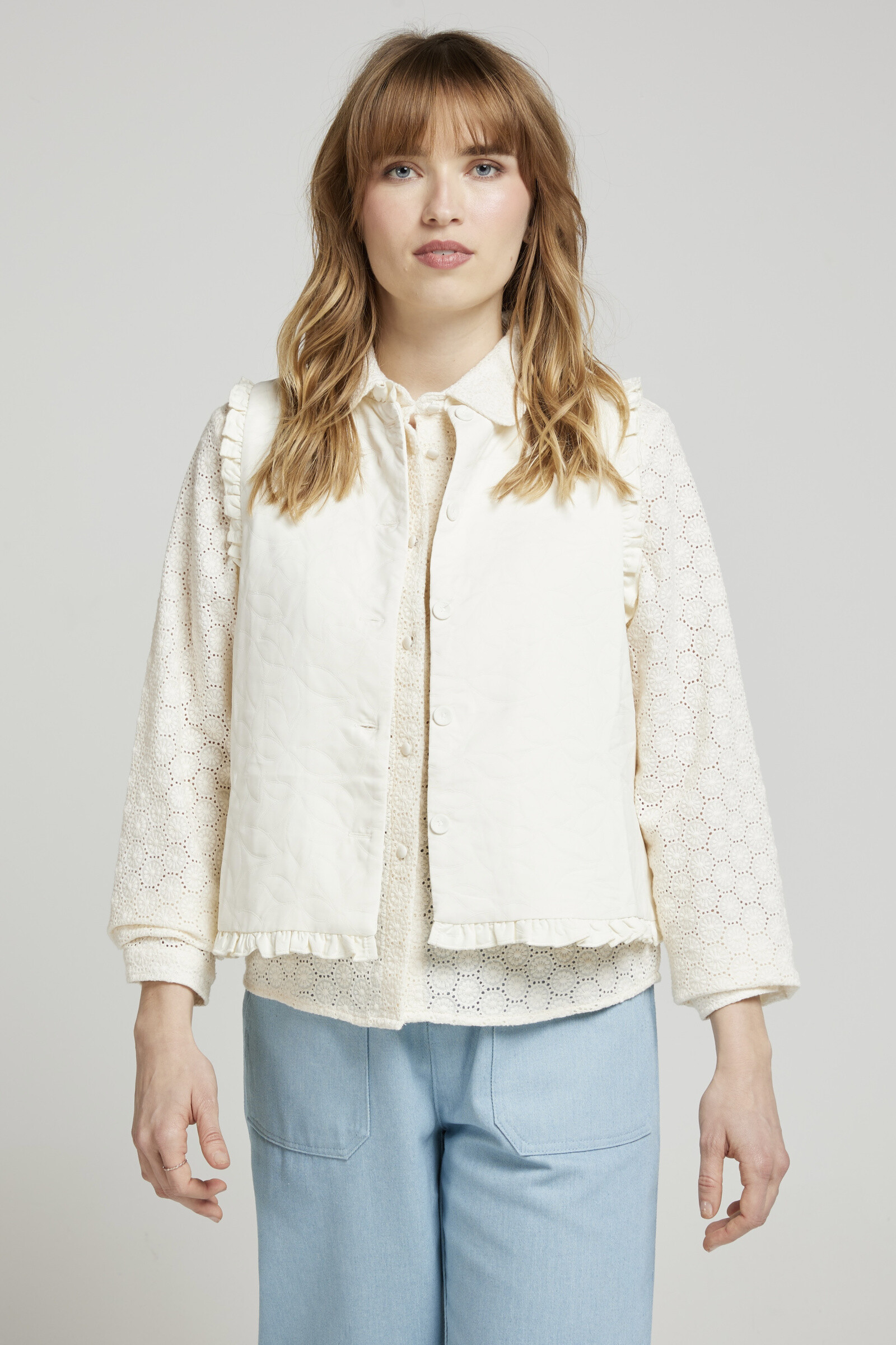 Wholesaler Andy & Lucy - Vollyed sleeveless vest