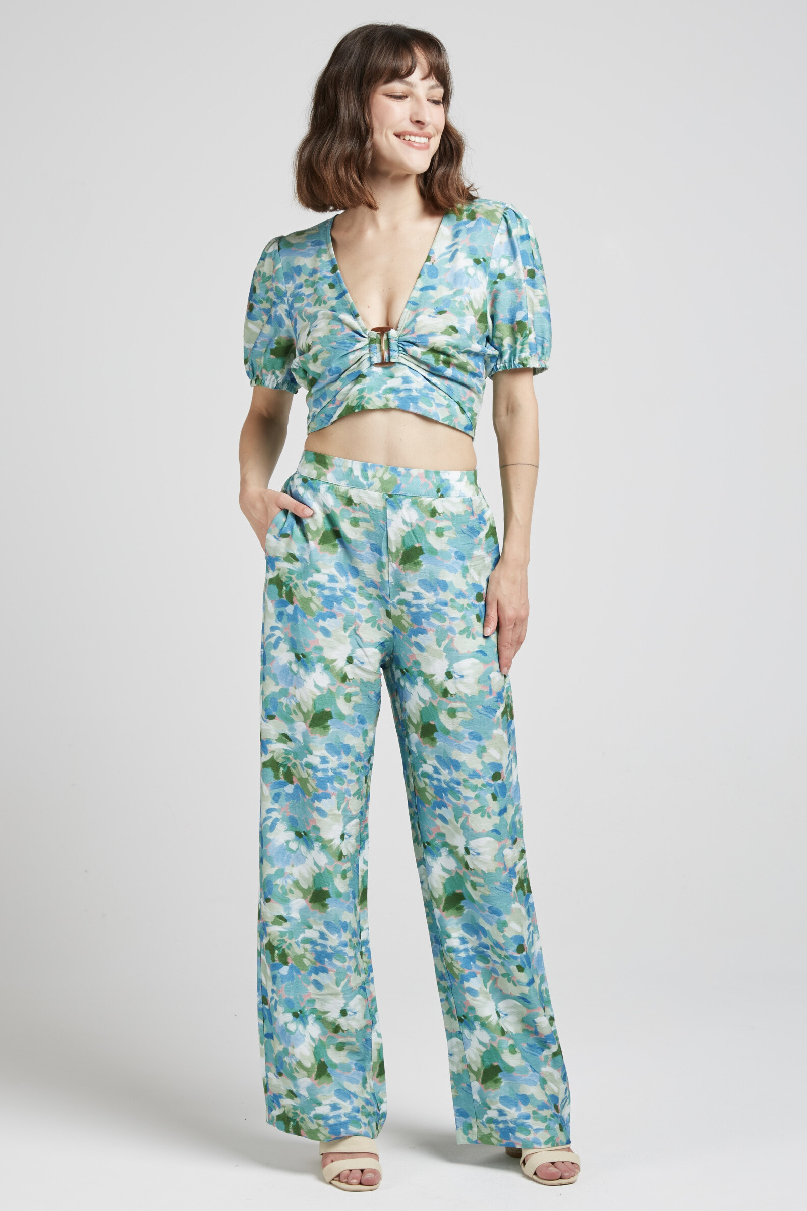 Wholesaler Andy & Lucy - Flower print pants