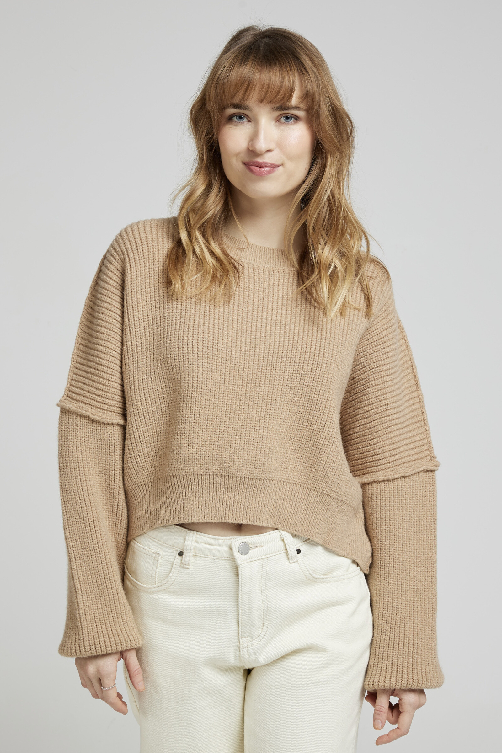Wholesaler Andy & Lucy - Oversized crop knit sweater