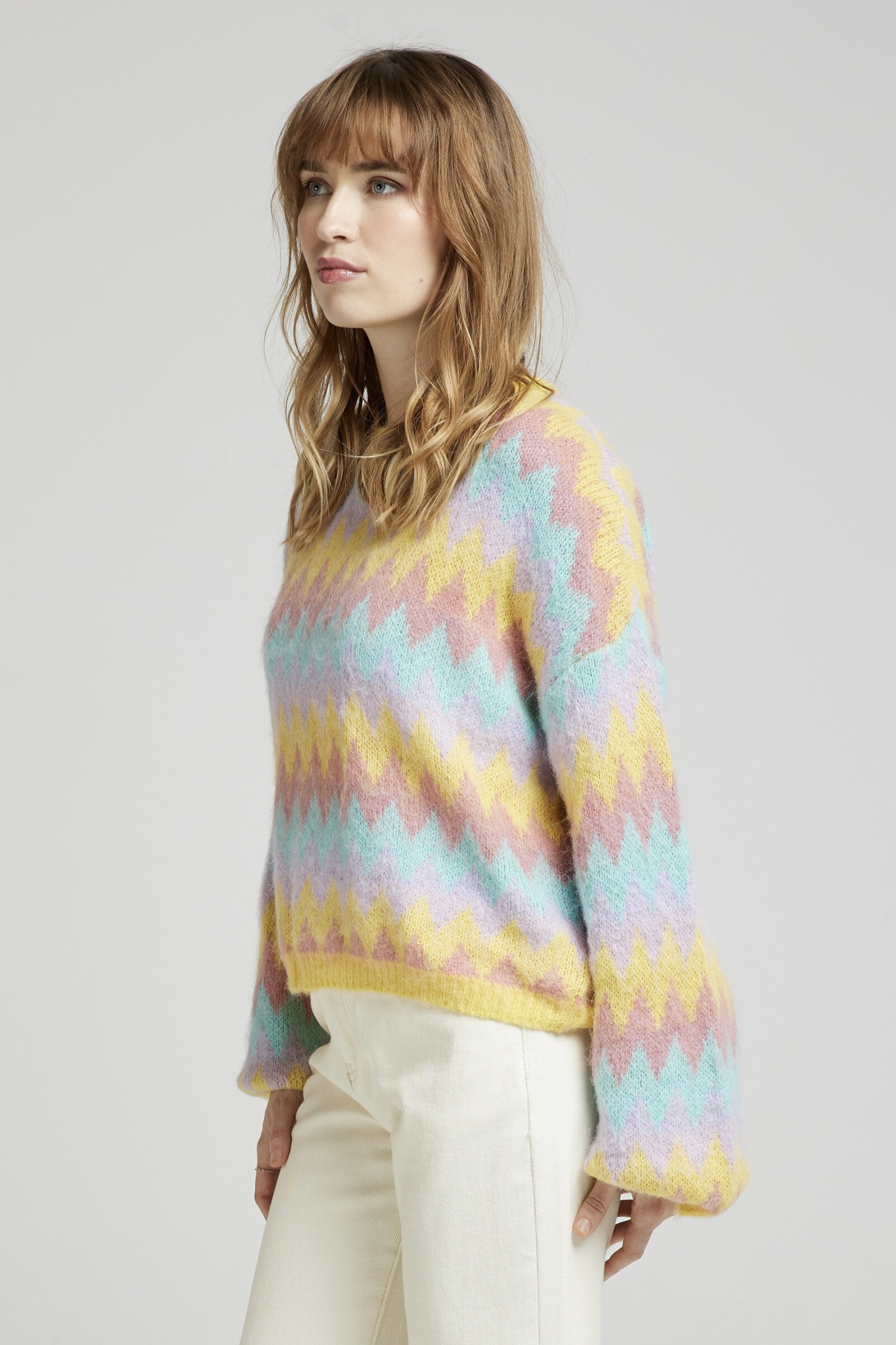 Wholesaler Andy & Lucy - Mohair colorful sweater