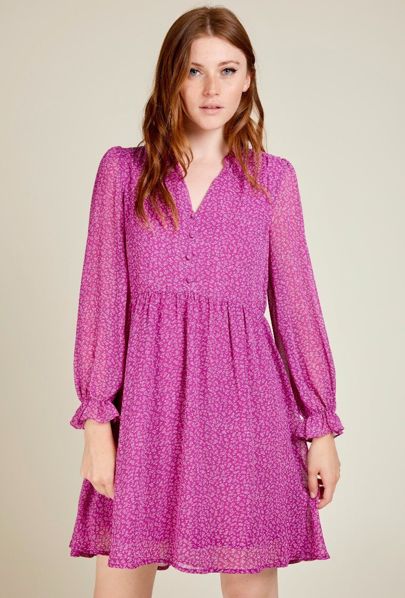 Grossiste Andy & Lucy - Robe courte imprimé fleuri