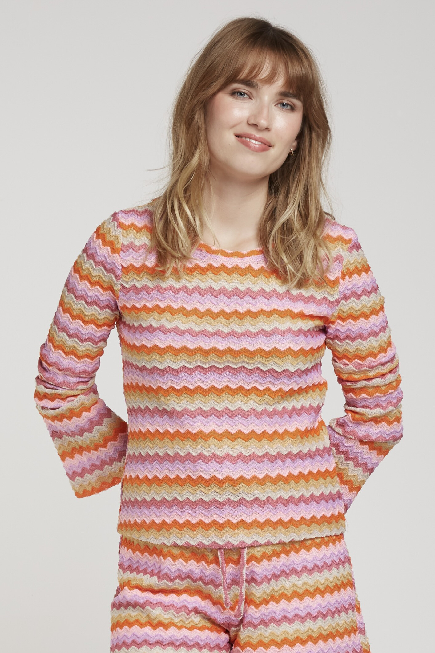 Wholesaler Andy & Lucy - Top striped zigzag