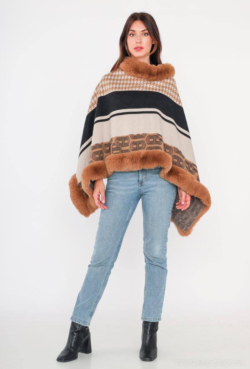 Wholesaler Angelique.L - PONCHO WITH VARIOUS PATTERNS
