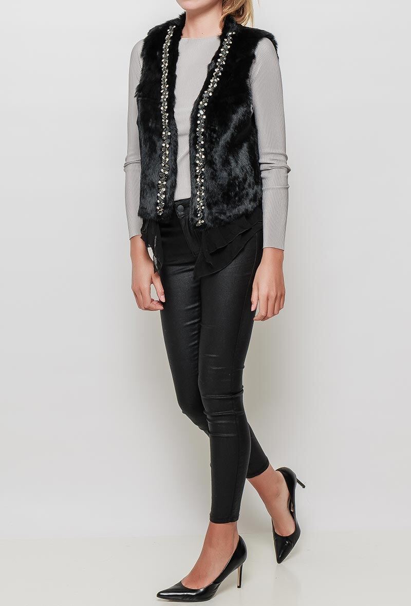 Mayorista Angelique.L - CHAQUETA DE PIEL DE CONEJO - 50CM DE LARGO