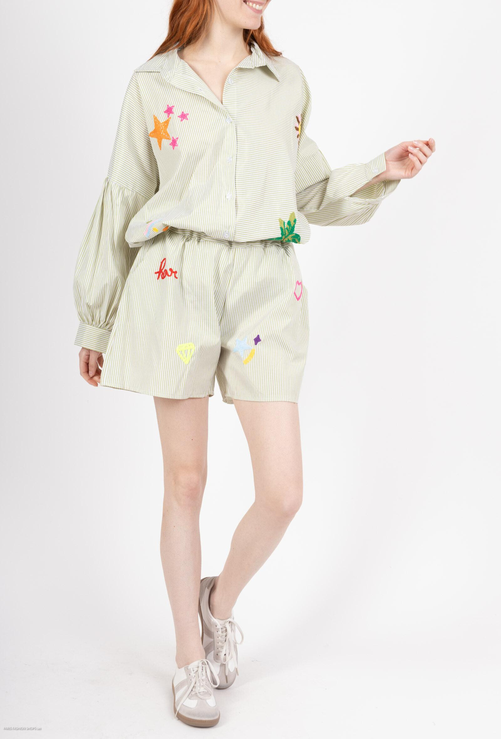 Wholesaler ANNE LOU'S - Embroidered shirt