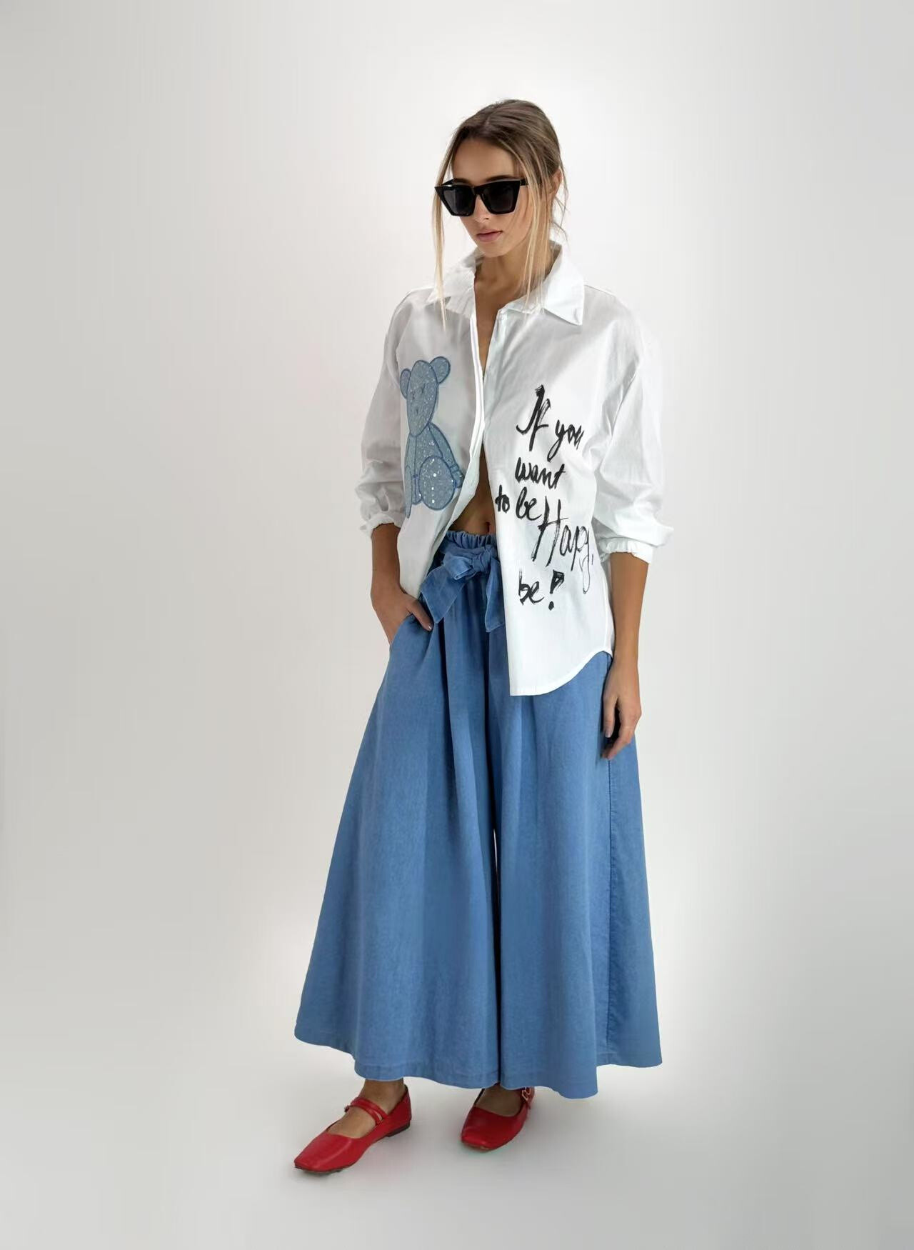 Wholesaler ANNE LOU'S - Jean with knot