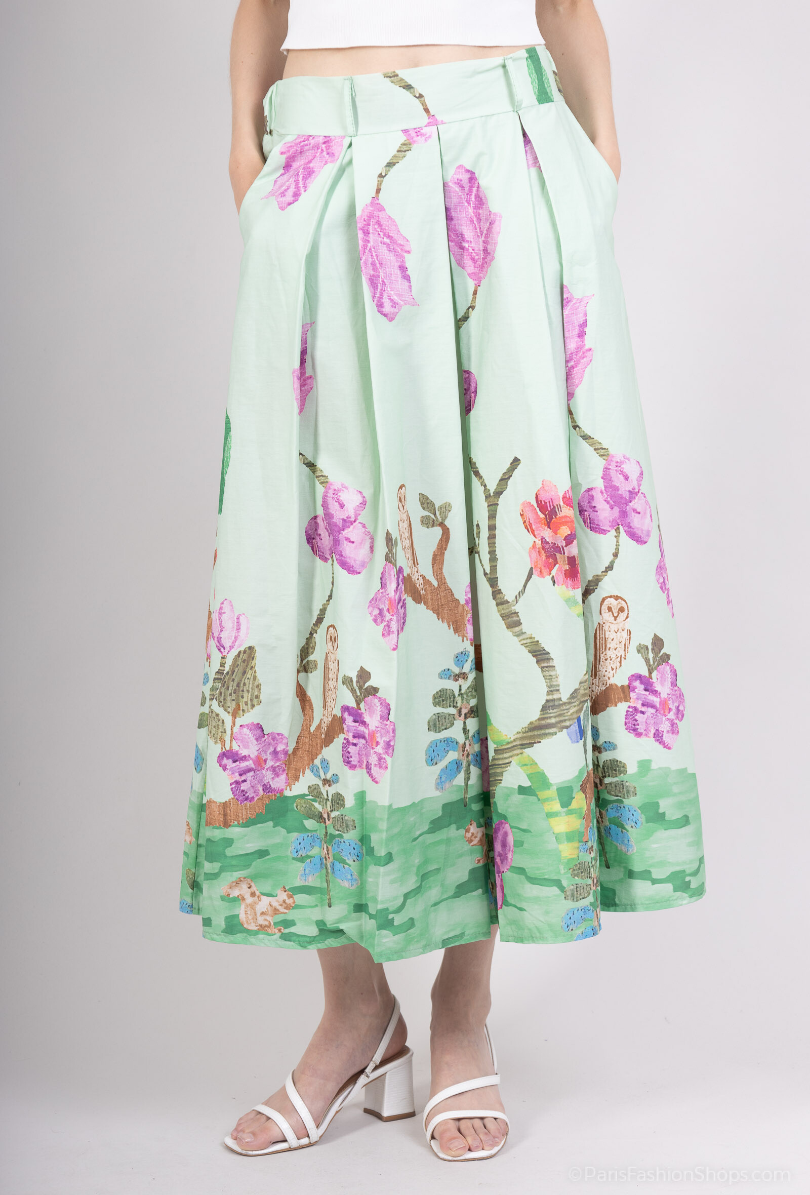 Wholesaler ANNE LOU'S - Owl printed skirt