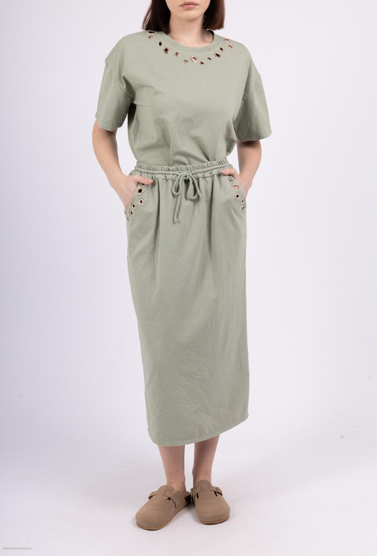 Wholesaler ANNE LOU'S - Eyelet skirt