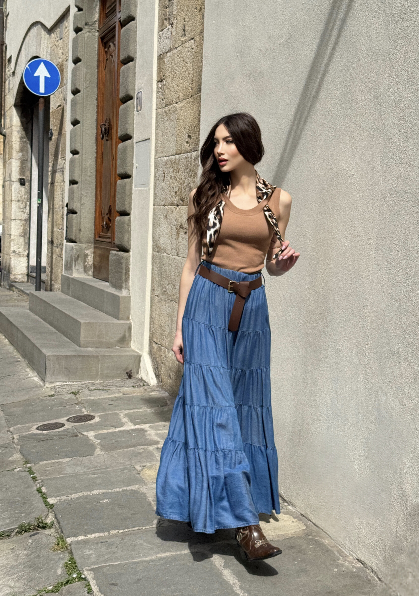 Wholesaler ANNE LOU'S - Dank long skirt