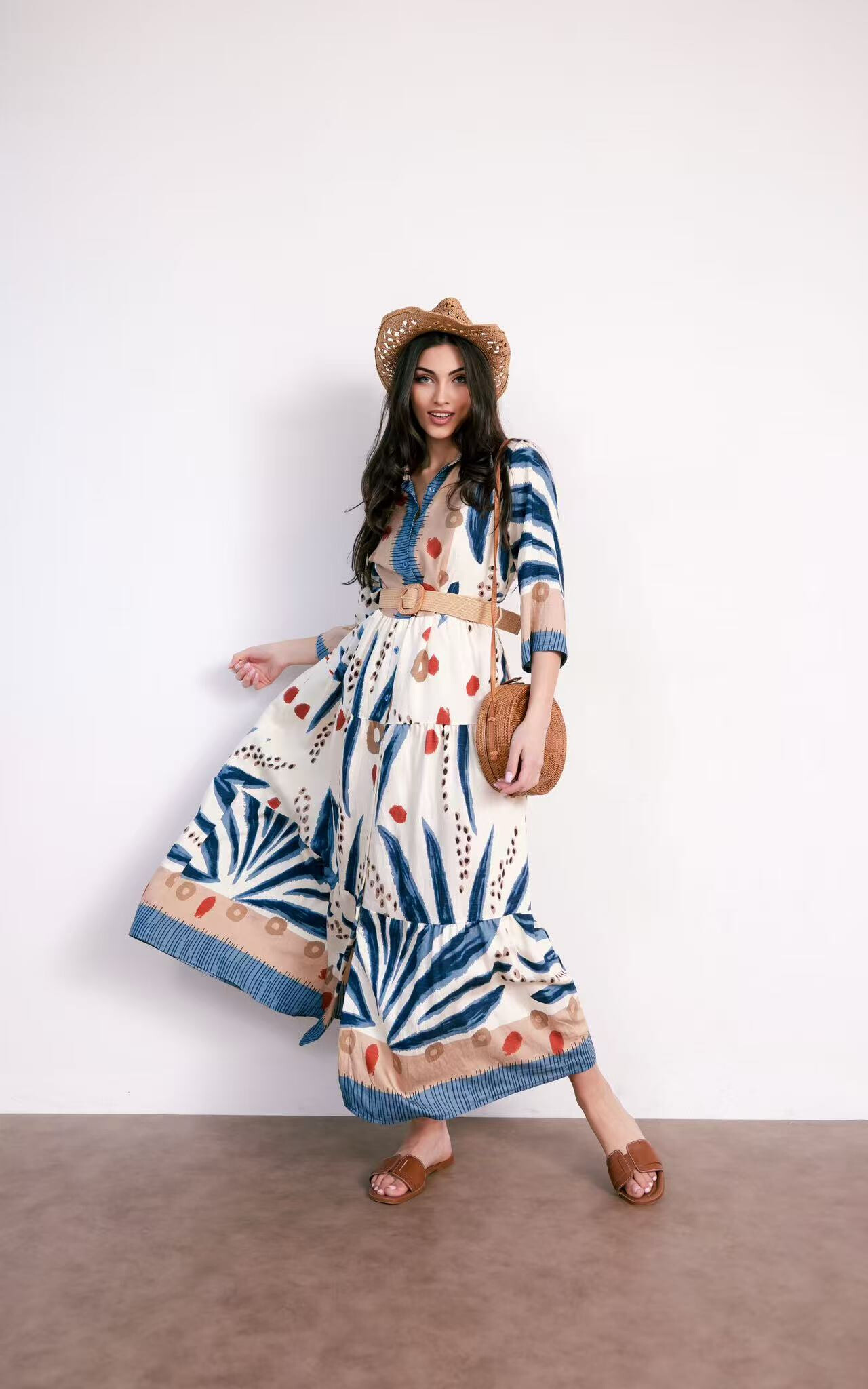 Wholesaler ANNE LOU'S - Long viscose dress