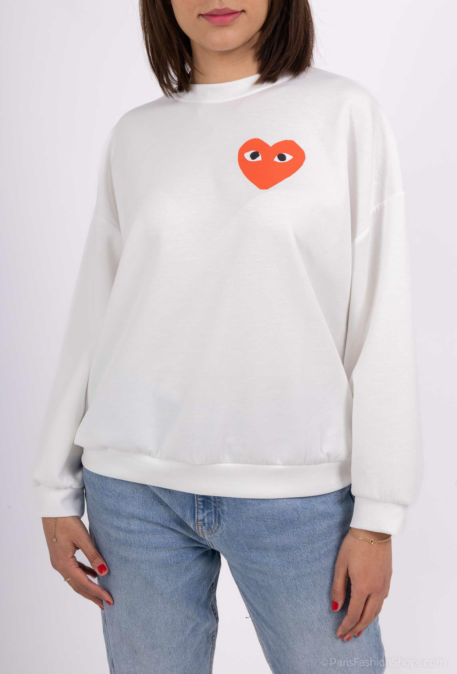 Wholesaler ANNE LOU'S - Heart sweatshirt