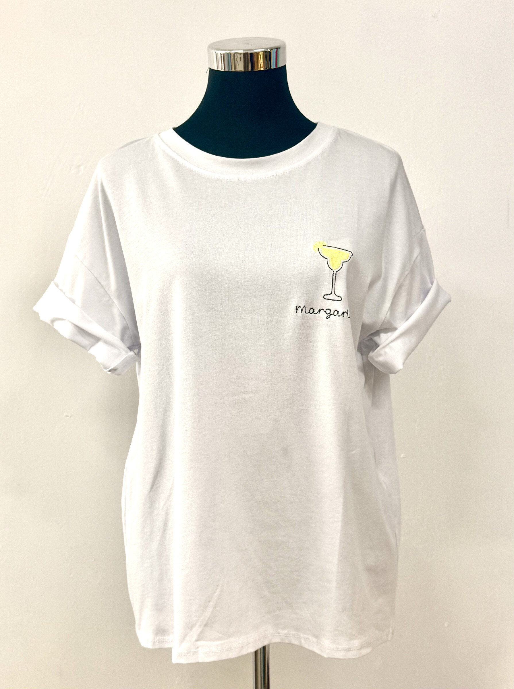 Wholesaler ANNE LOU'S - Martini embroidered t-shirt