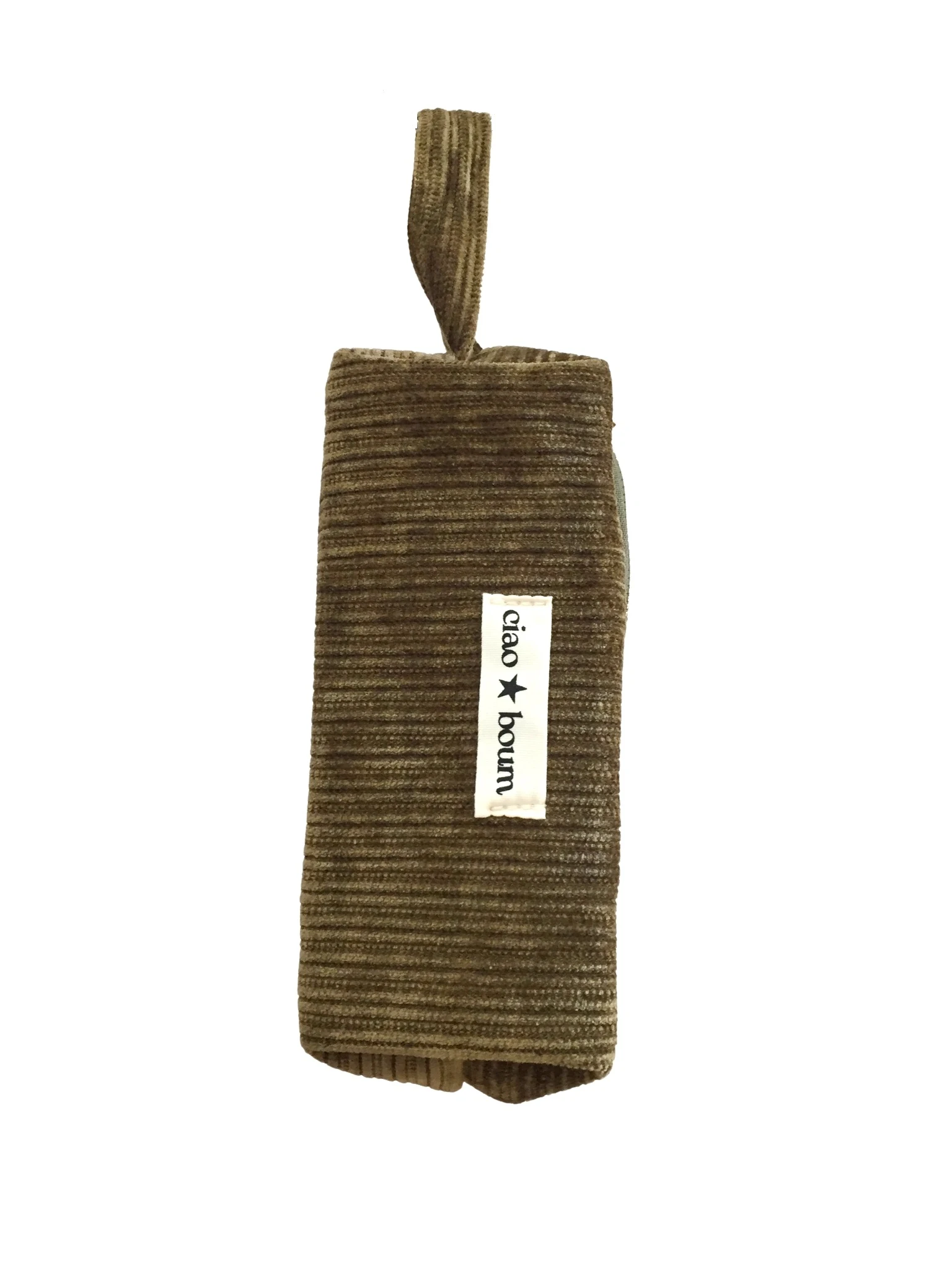 Trousse textile automne/hiver, doublure en polyester recyclé, idéale pour organiser vos accessoires, fabriquée en Chine.