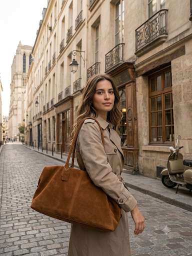 Wholesaler Anoushka (Sacs) - Leather bowling bag