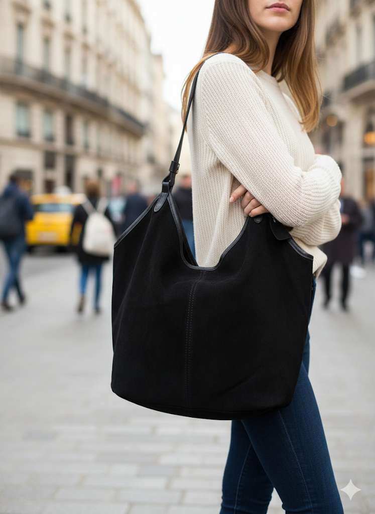 Cabas en cuir de vachette, idéal pour l'automne 2025, robuste et élégant, fabriqué en Chine.