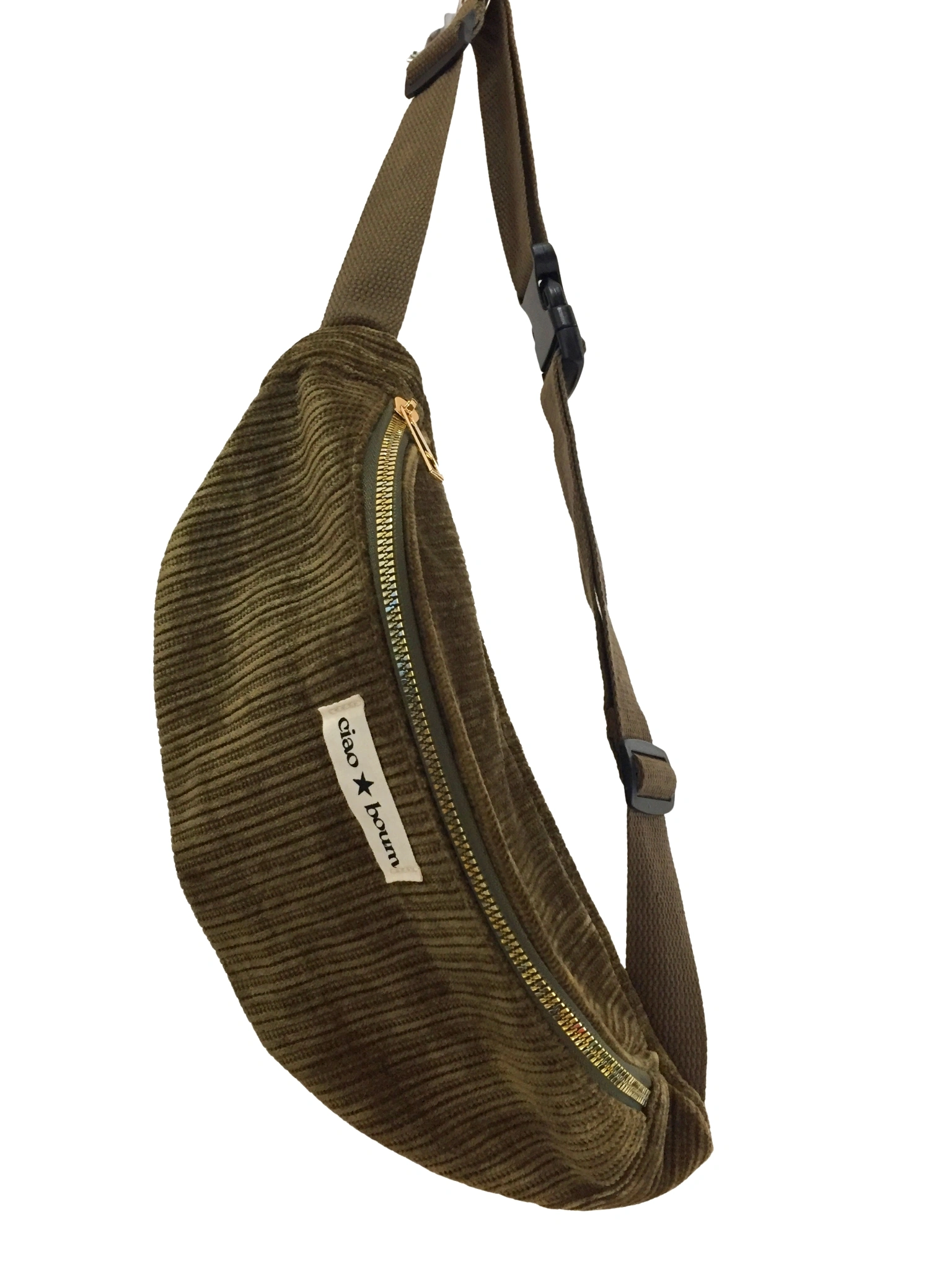 Sac banane automnal, textile durable, doublure en polyester recyclé, idéal pour vos sorties urbaines. Fabriqué en Chine.