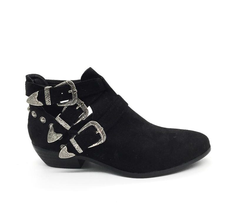 Wholesaler Anoushka (Shoes) - Bottines suédine avec 3 boucles.
Semelle intérieure textile.