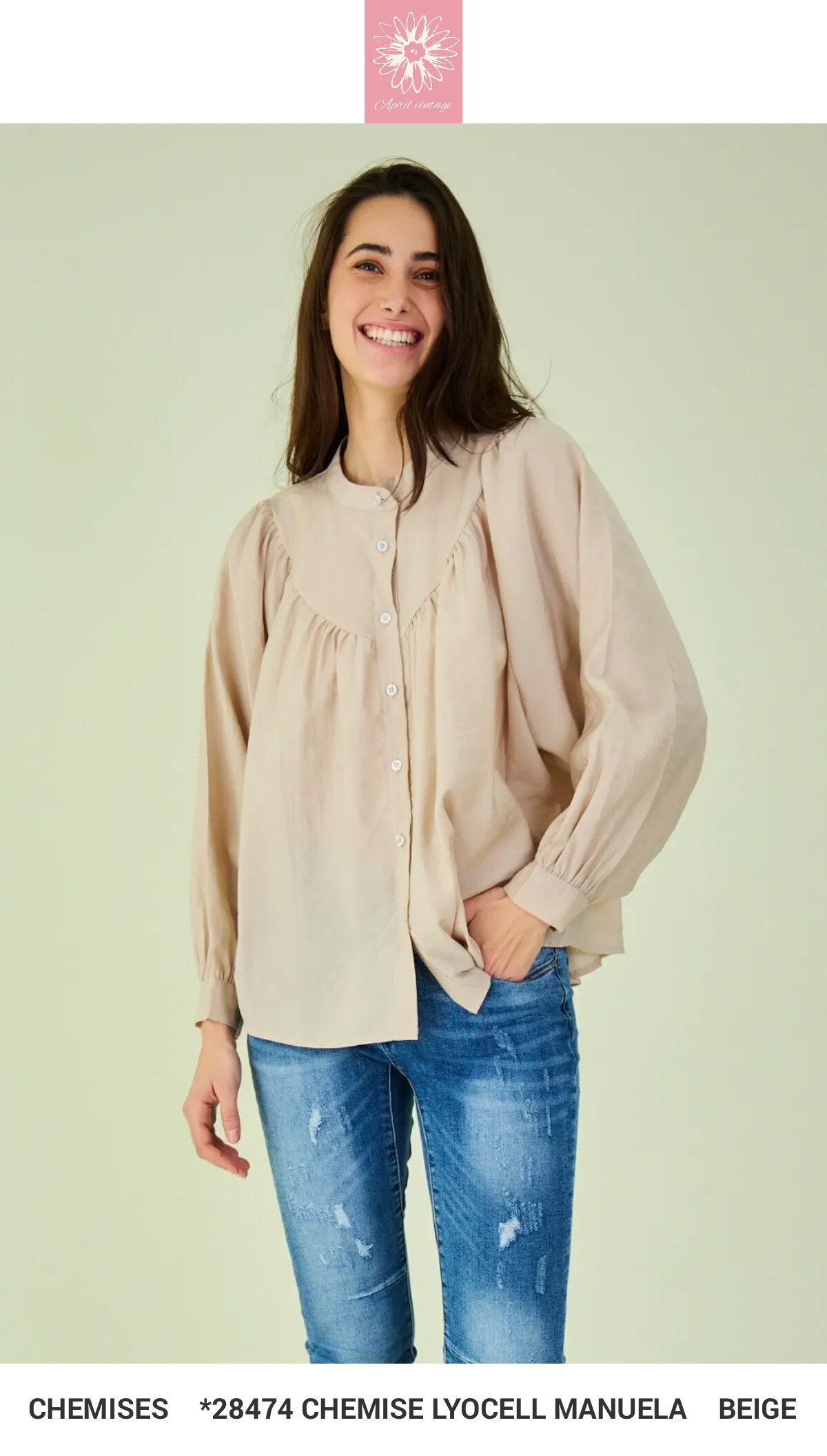Wholesaler APRIL VINTAGE - TENCEL SHIRT
