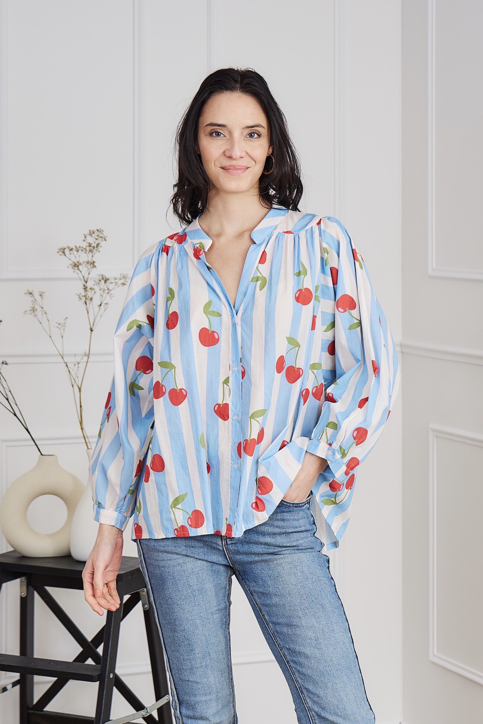 Wholesaler APRIL VINTAGE - Cherry scratch shirt