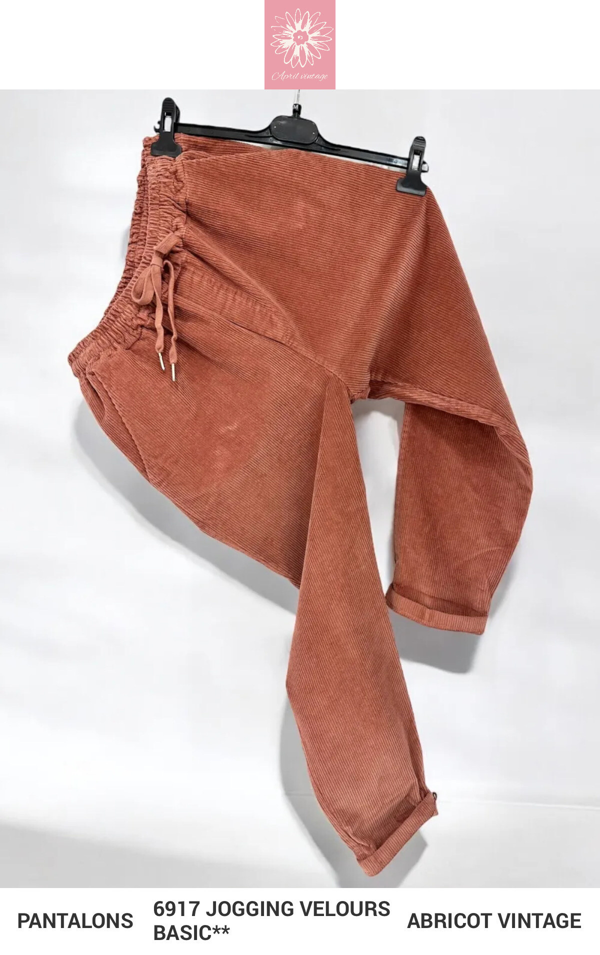 Wholesaler APRIL VINTAGE - ANITA VELVET JOGGING JOGGERS