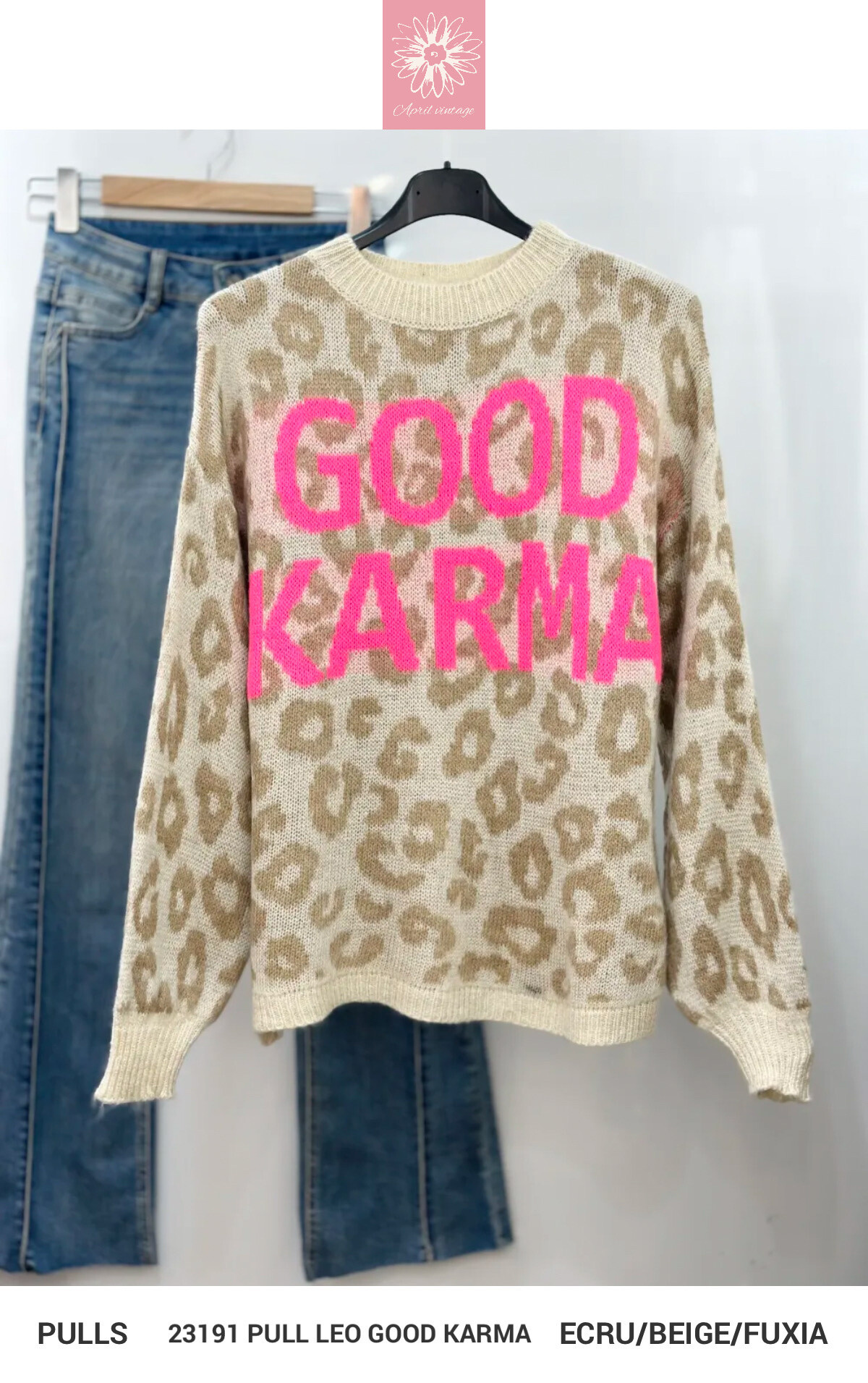 Wholesaler APRIL VINTAGE - GOOD KARMA SWEATER