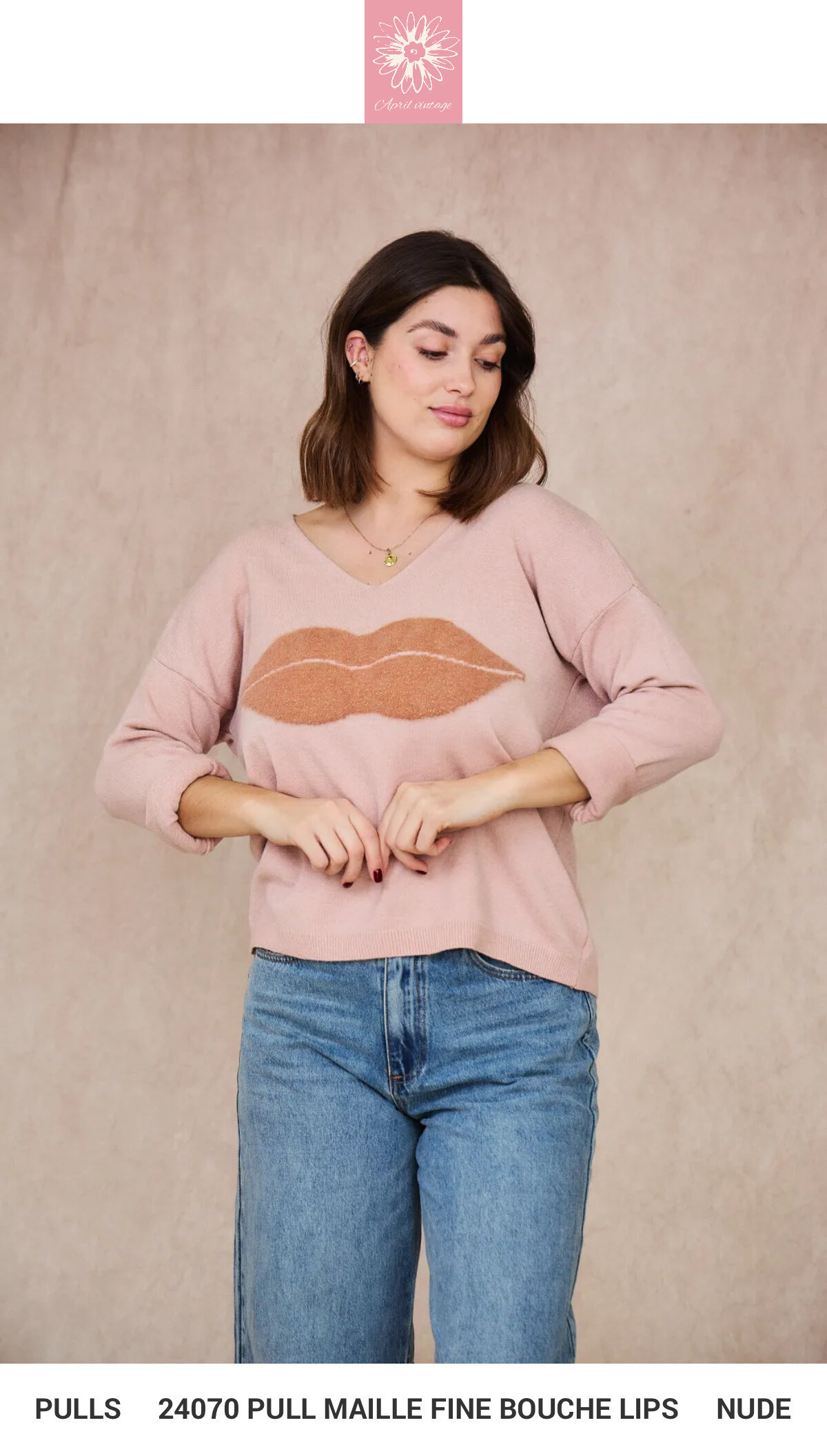 Wholesaler APRIL VINTAGE - LIPS SWEATER