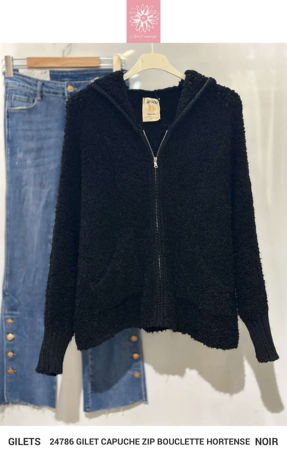 Wholesaler APRIL VINTAGE - HORTENSE VEST