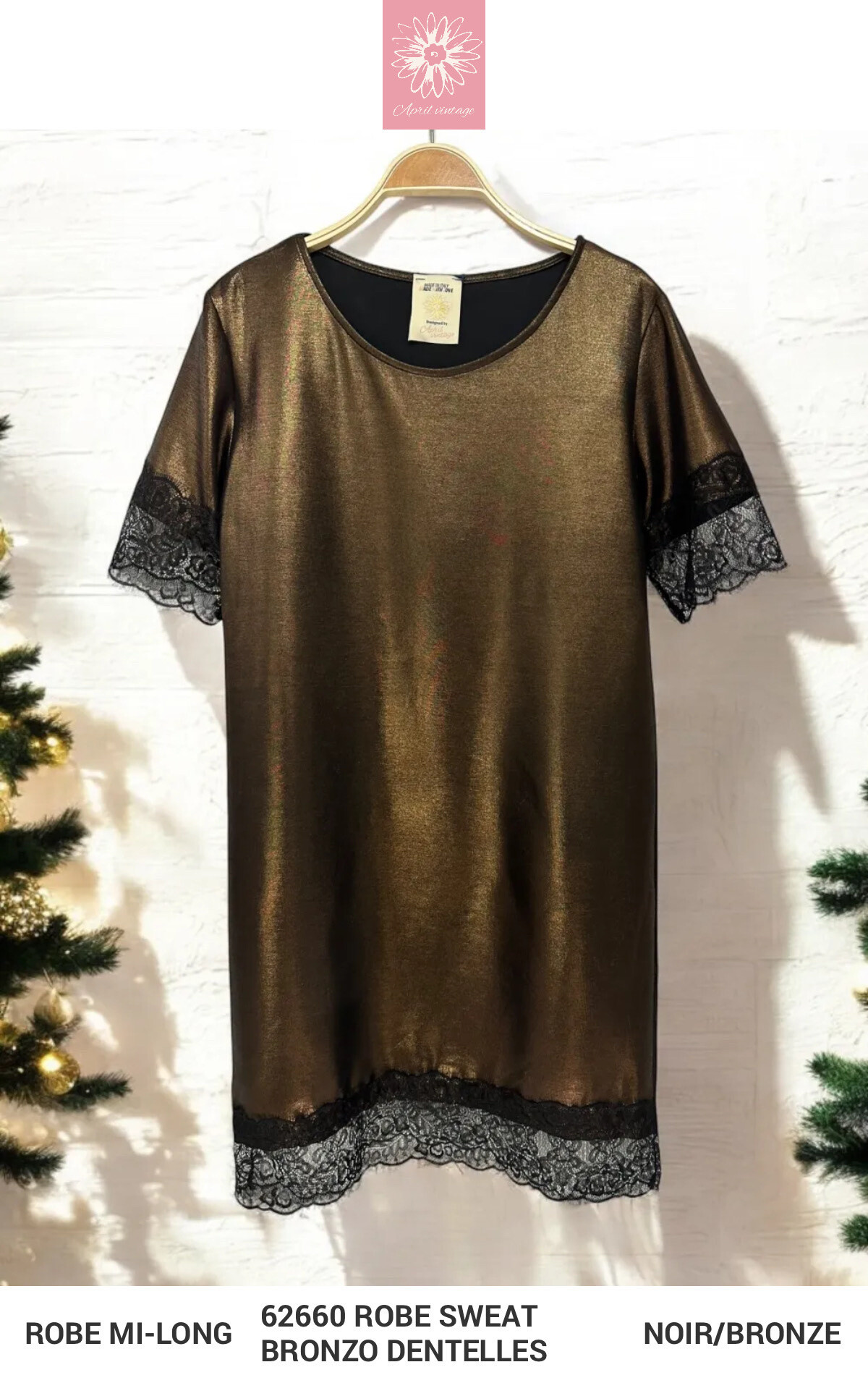 Wholesaler APRIL VINTAGE - SOPHIE SWEATSHIRT DRESS