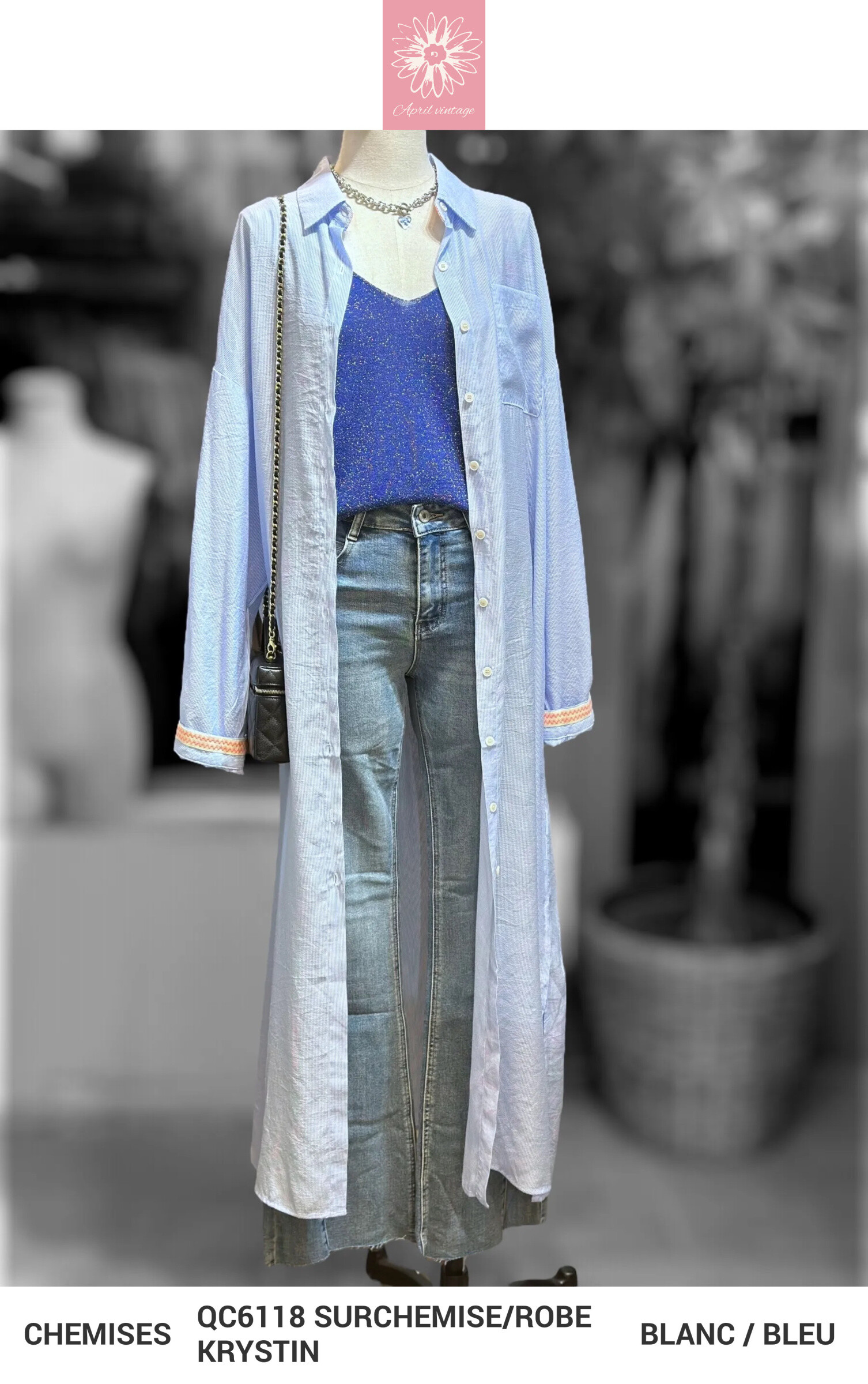 Wholesaler APRIL VINTAGE - Krystin dress shirt
