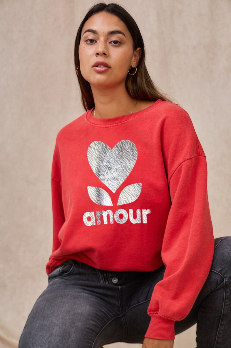 Grossiste APRIL VINTAGE - SWEAT AMOUR UNI