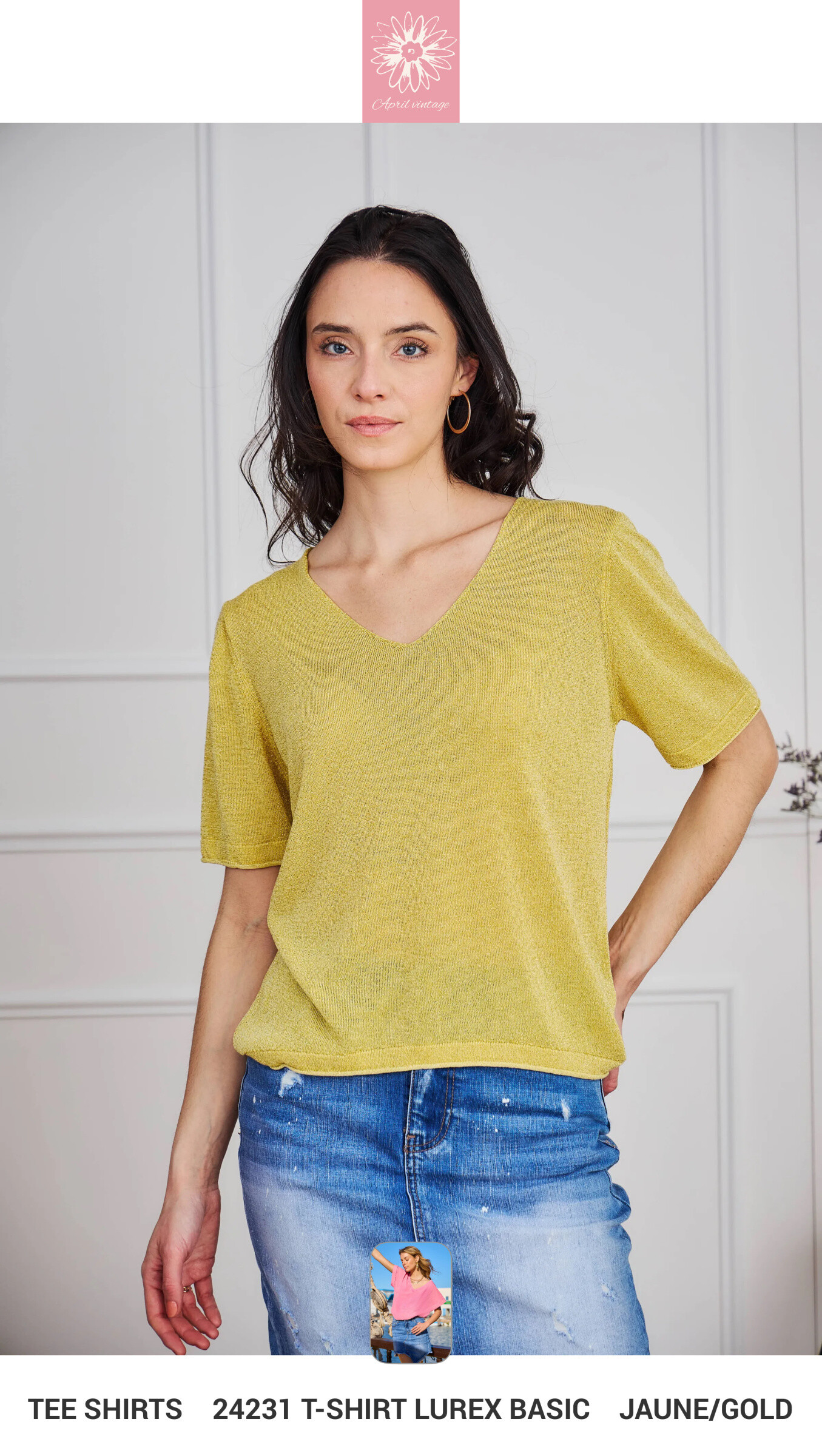 Wholesaler APRIL VINTAGE - Lurex tshirt