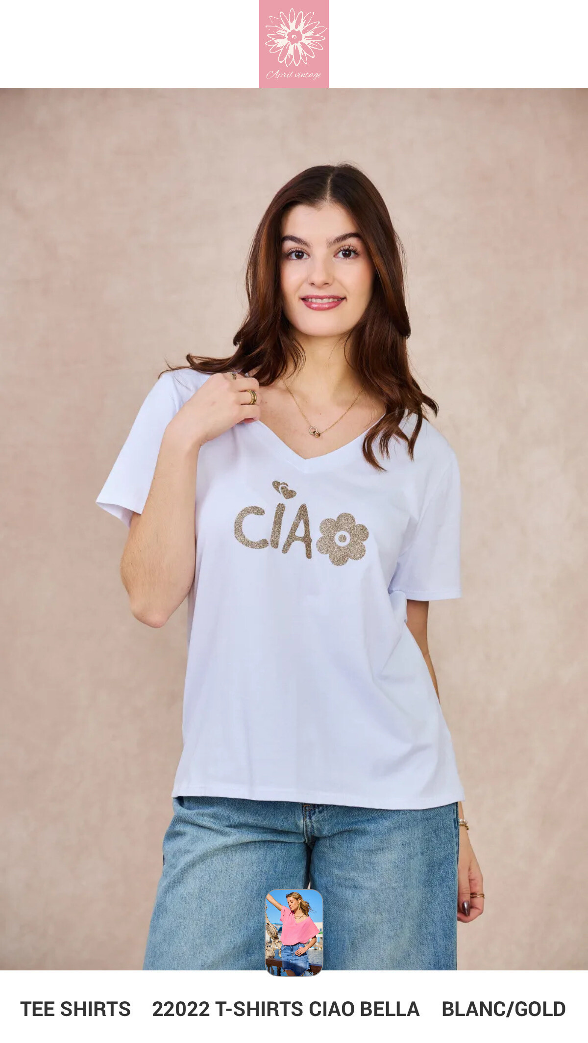 Wholesaler APRIL VINTAGE - CIAO T-SHIRT