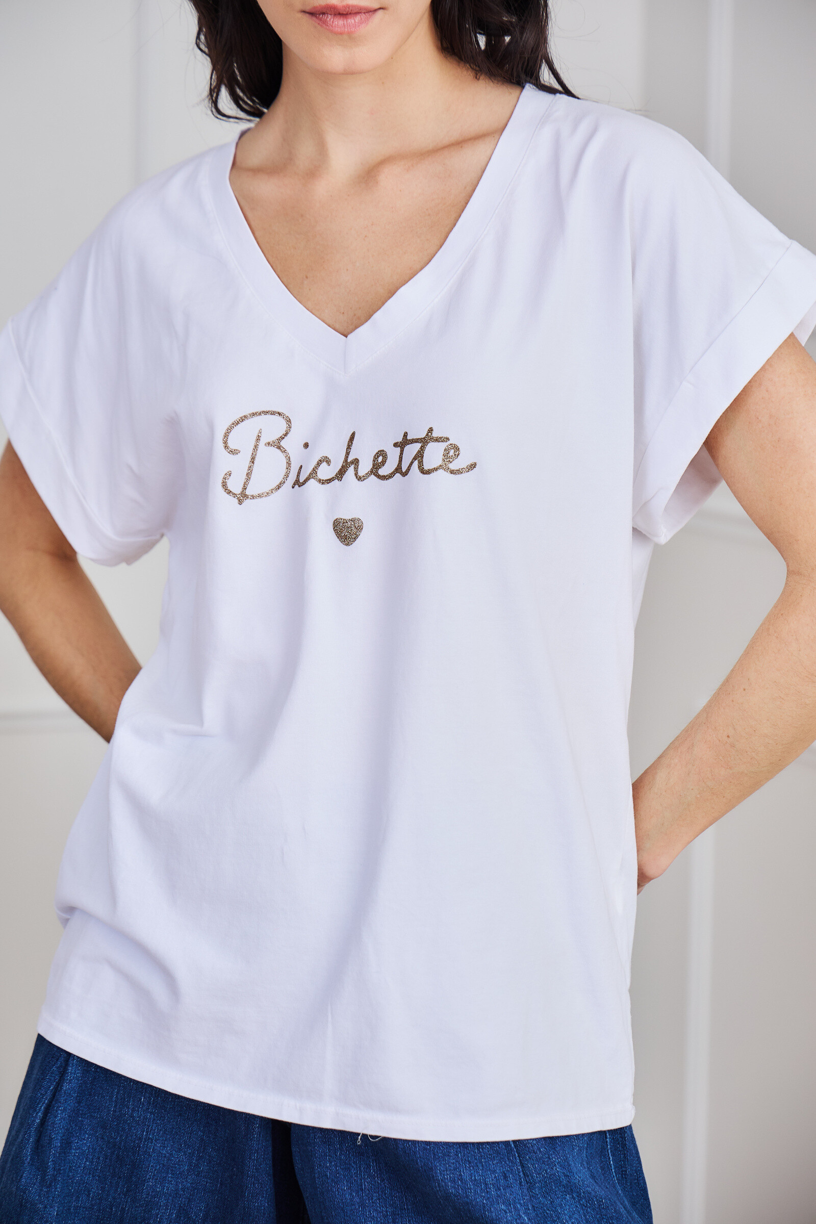 Wholesaler APRIL VINTAGE - Bichette V-neck t-shirt