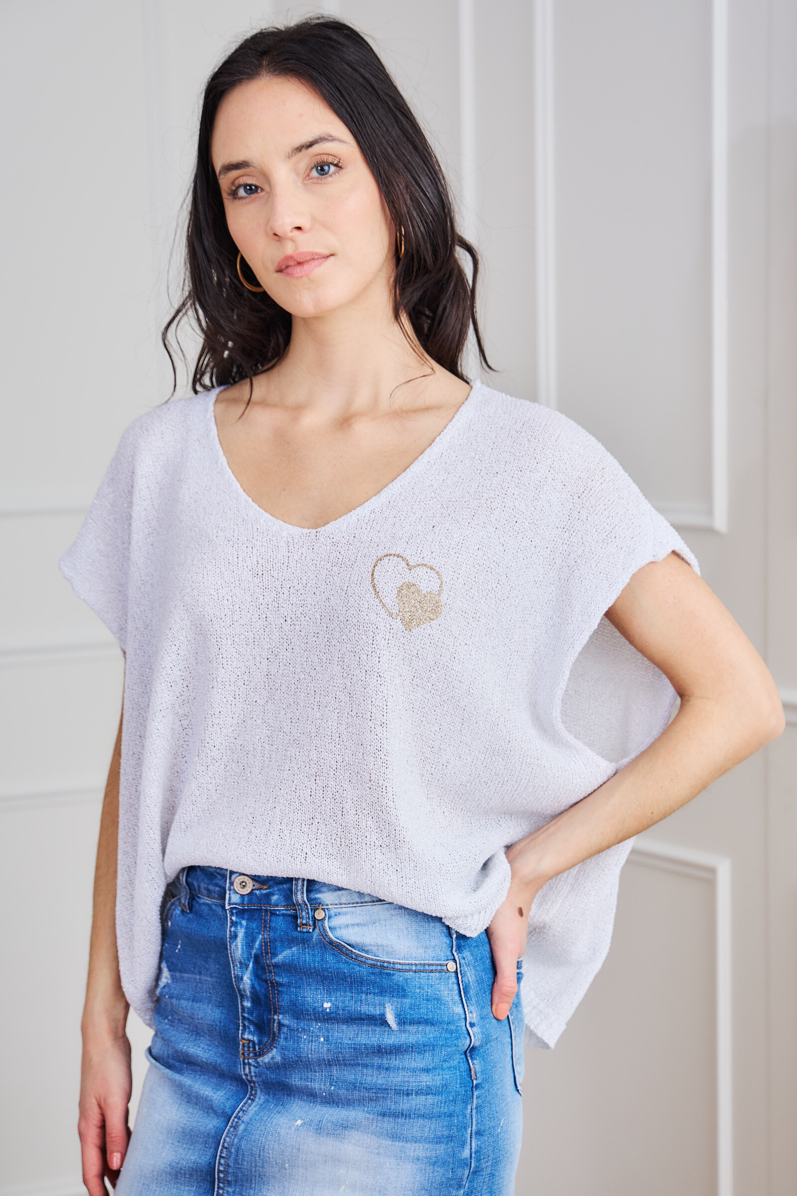 Wholesaler APRIL VINTAGE - Lurex Hearts detrimental