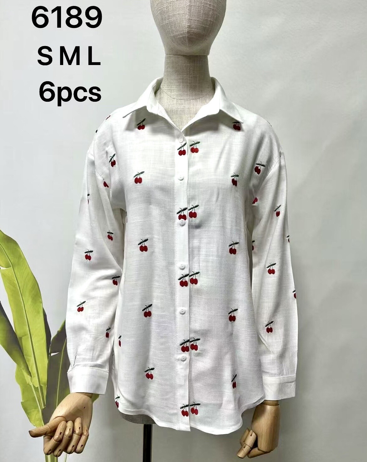 Wholesaler Archie Love - Cherry embroidered shirt