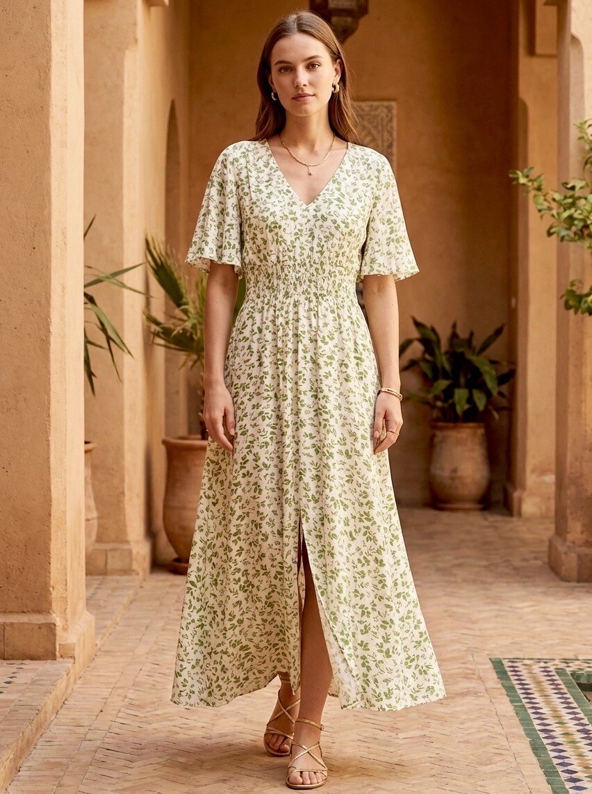 Wholesaler Archie Love - Elegant printed long dress