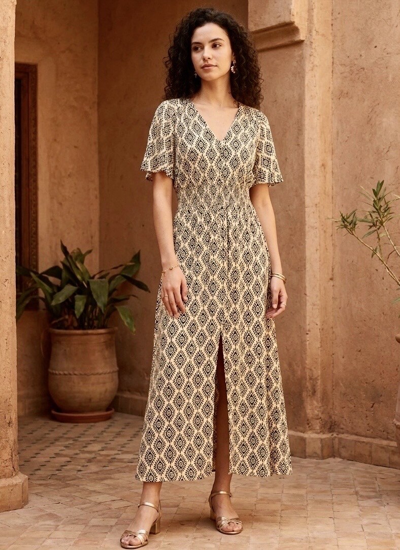 Mayorista Archie Love - Vestido largo estampado