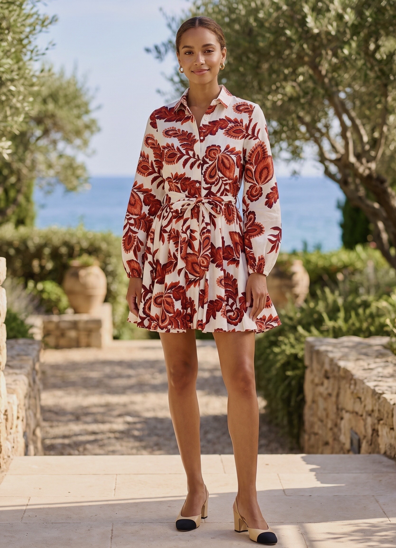 Wholesaler Archie Love - Printed shirt dress