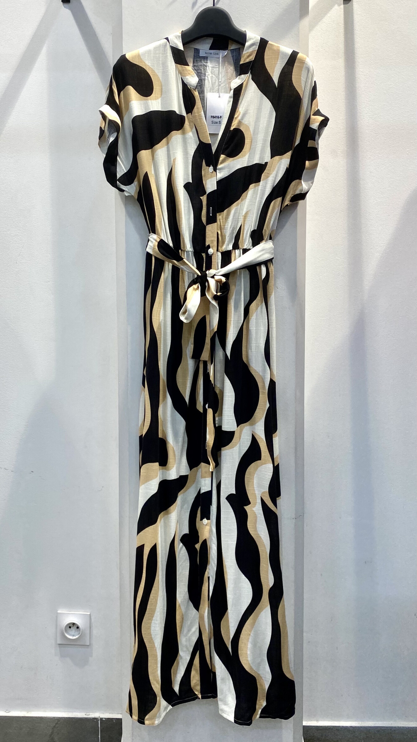 Wholesaler Archie Love - Long shirt dress printed