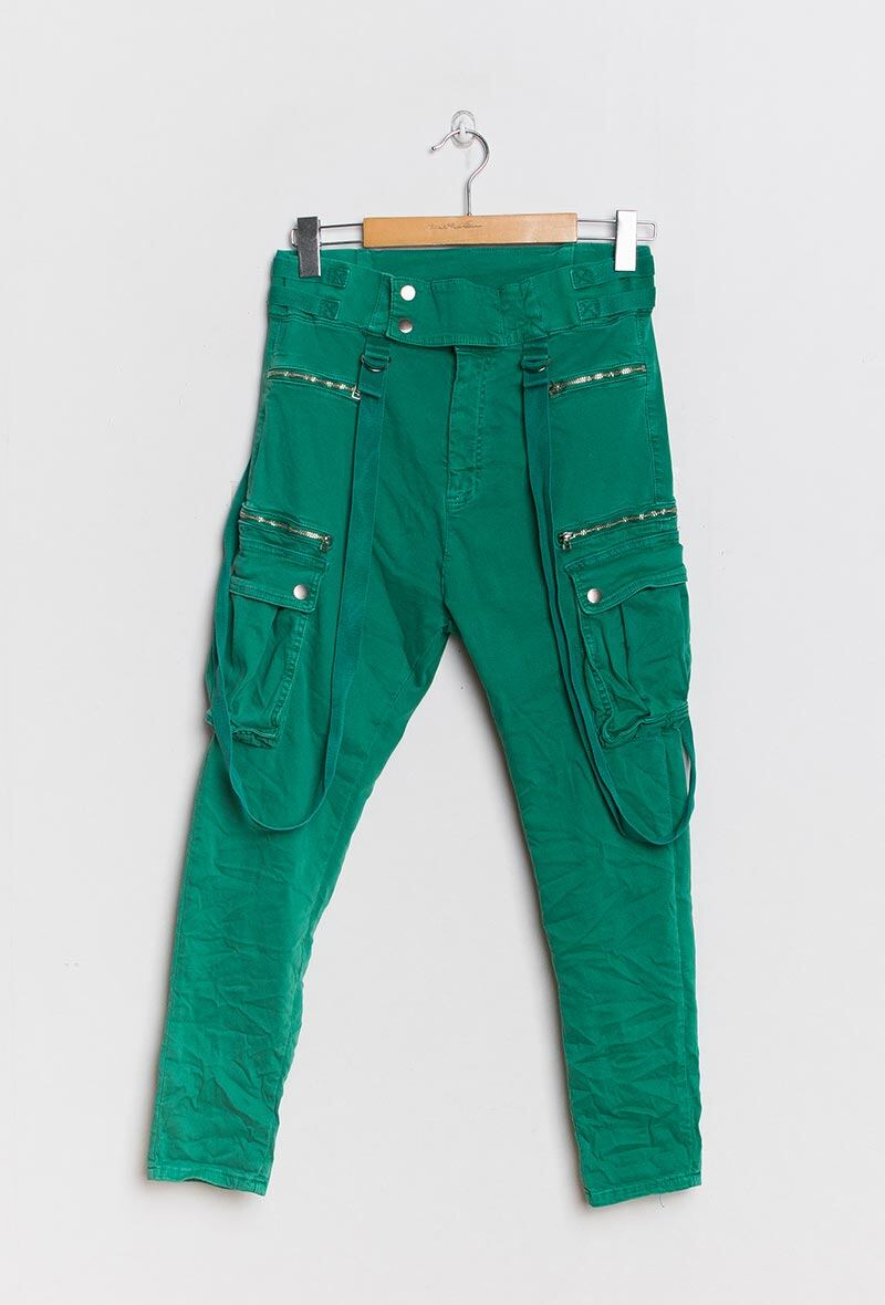 Wholesaler ARELINE (Theoline) - Cargo cotton pants with straps