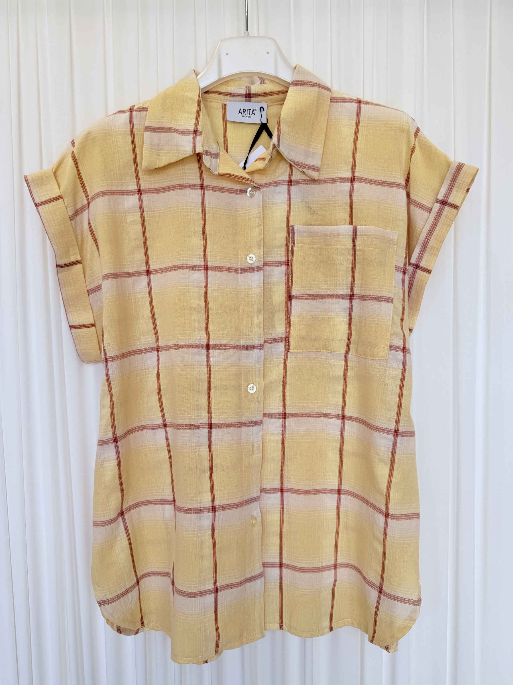 Wholesaler ARITA - Short-sleeve plaid shirt