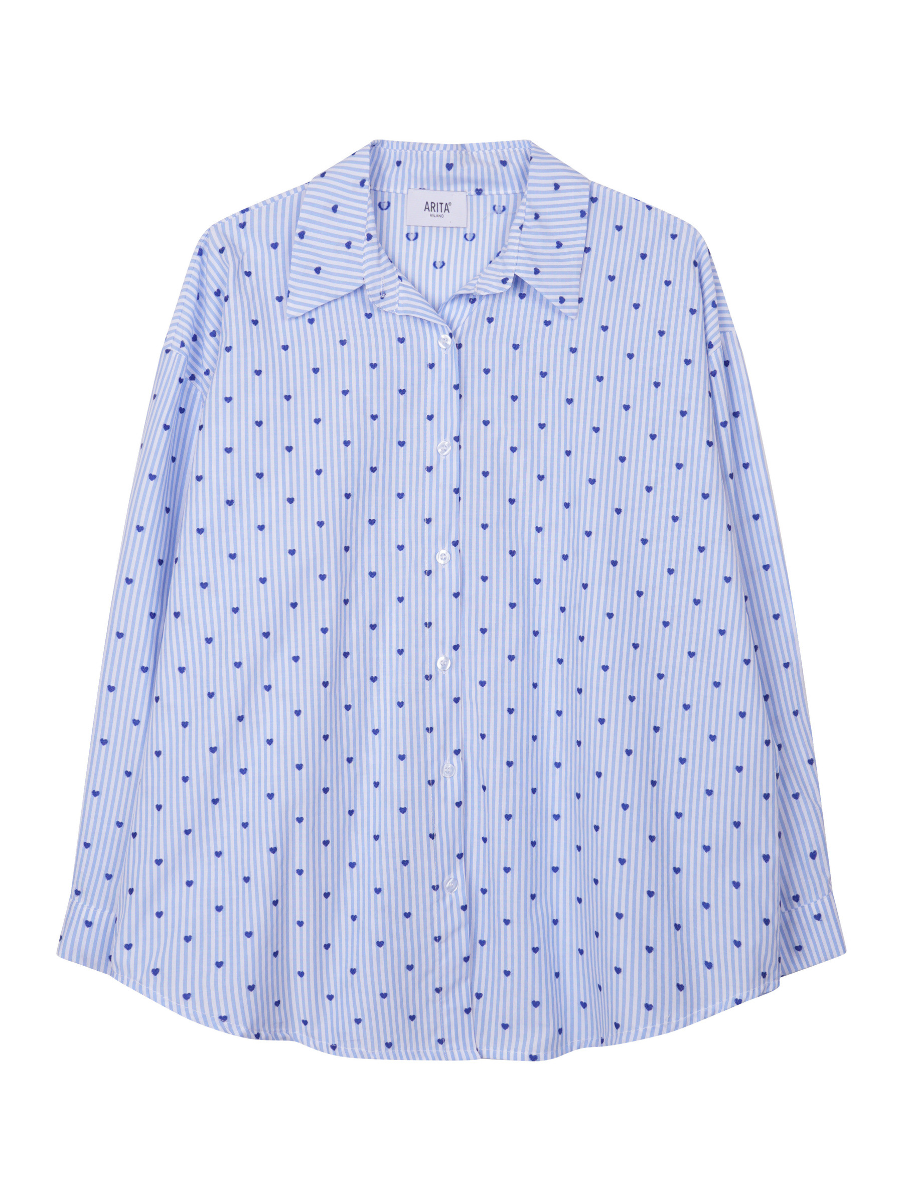 Wholesaler ARITA - Striped shirt with heart print