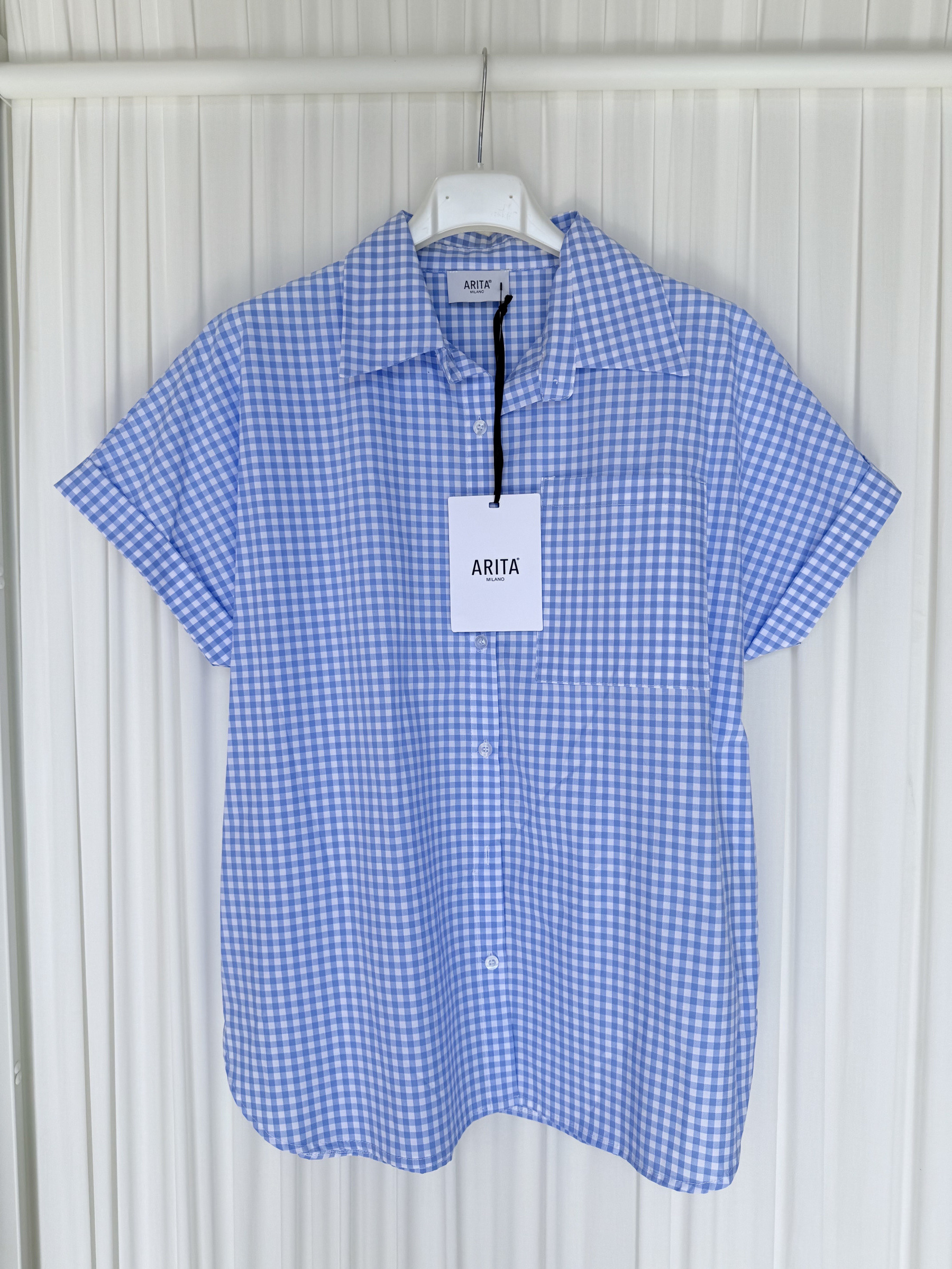 Wholesaler ARITA - Short-sleeve checkered shirt
