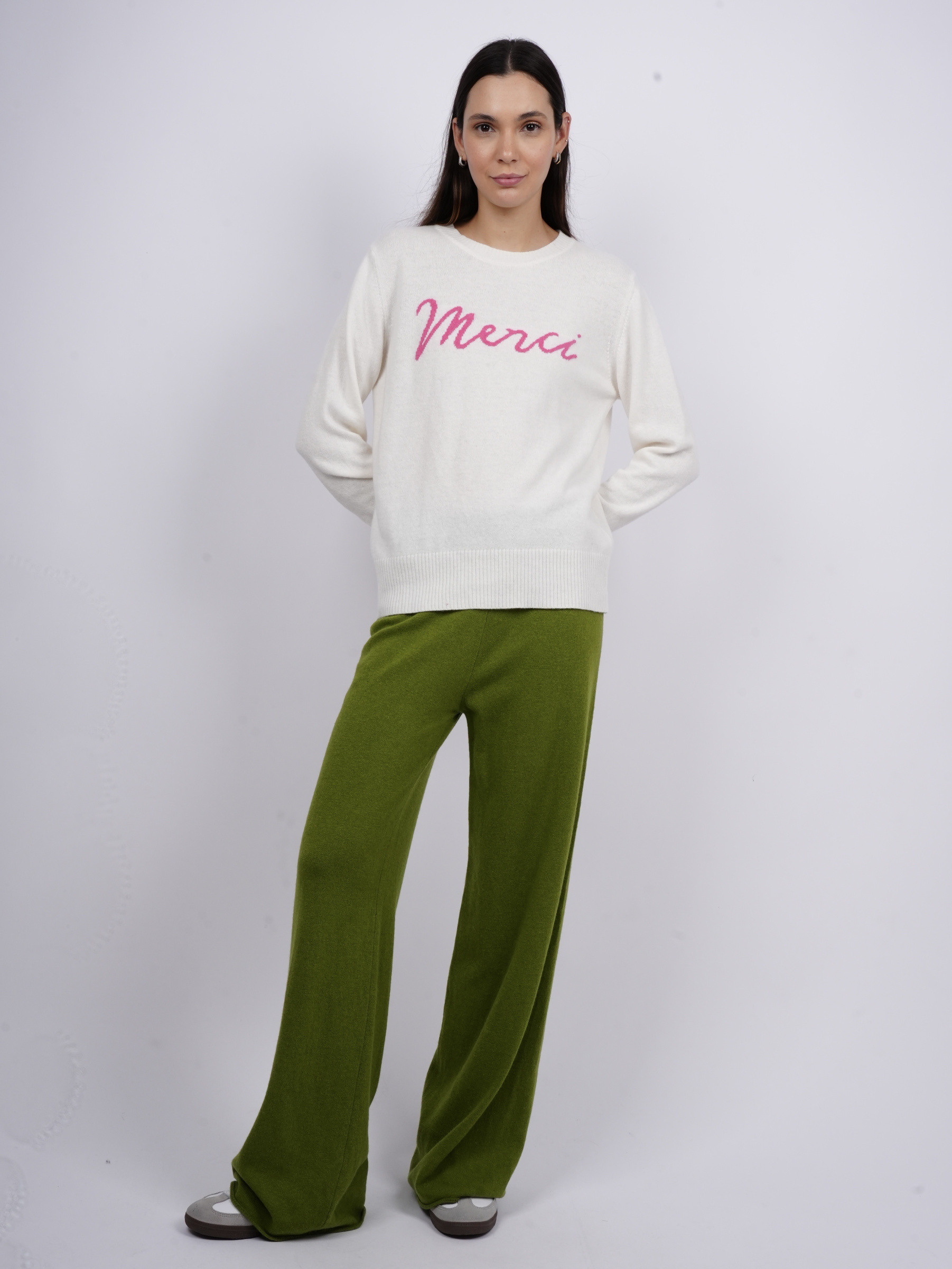 Wholesaler ARITA - Knit pants in a wool and cashmere blend