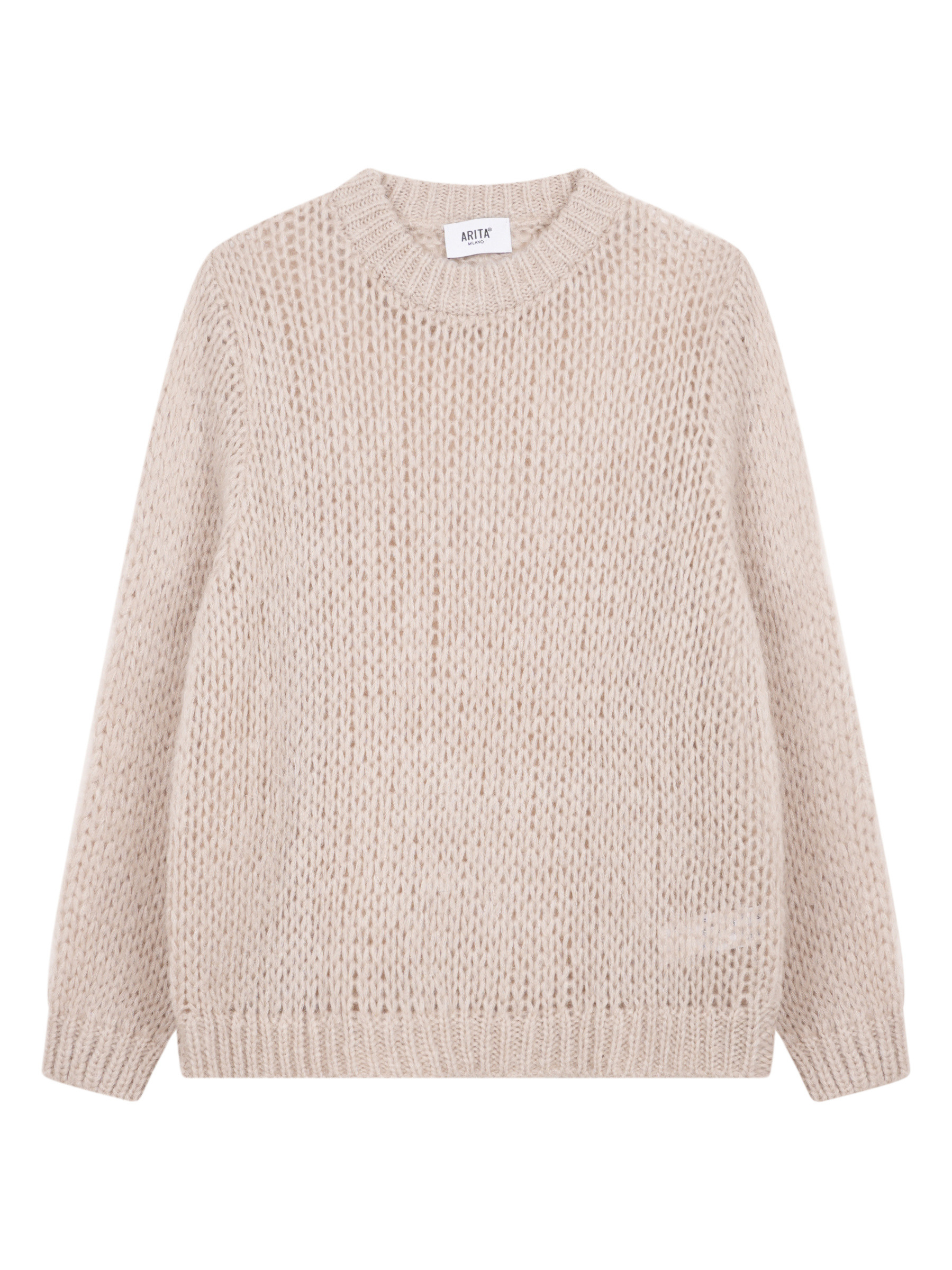Wholesaler ARITA - Crew neck sweater in mohair blend