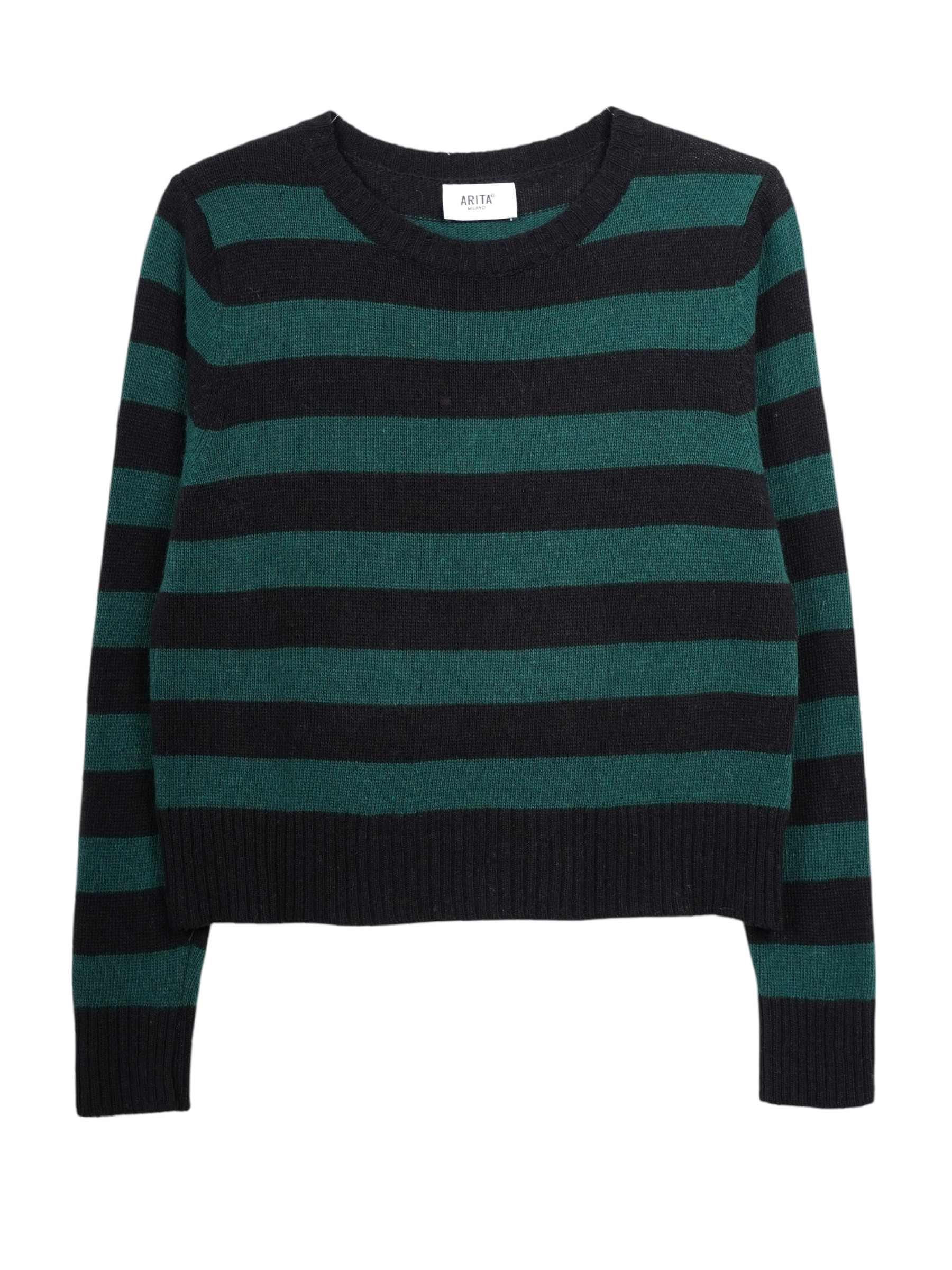 Wholesaler ARITA - Striped sweater in wool and cashmere blend