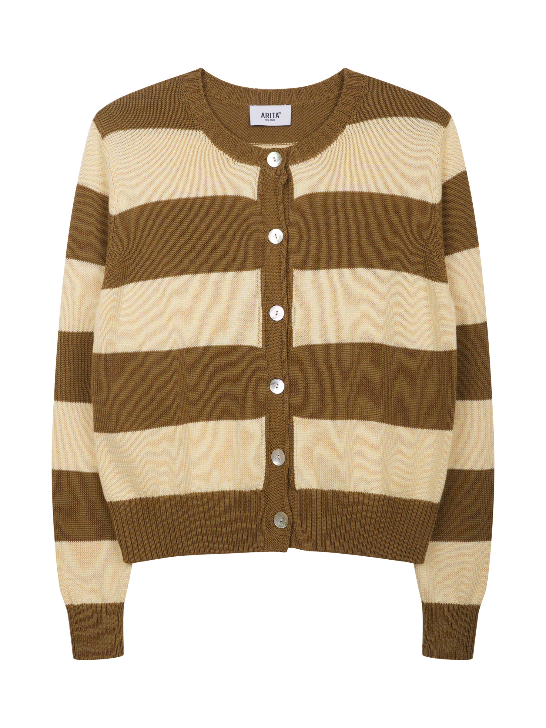 Grossista ARITA - Cardigan a righe bicolore