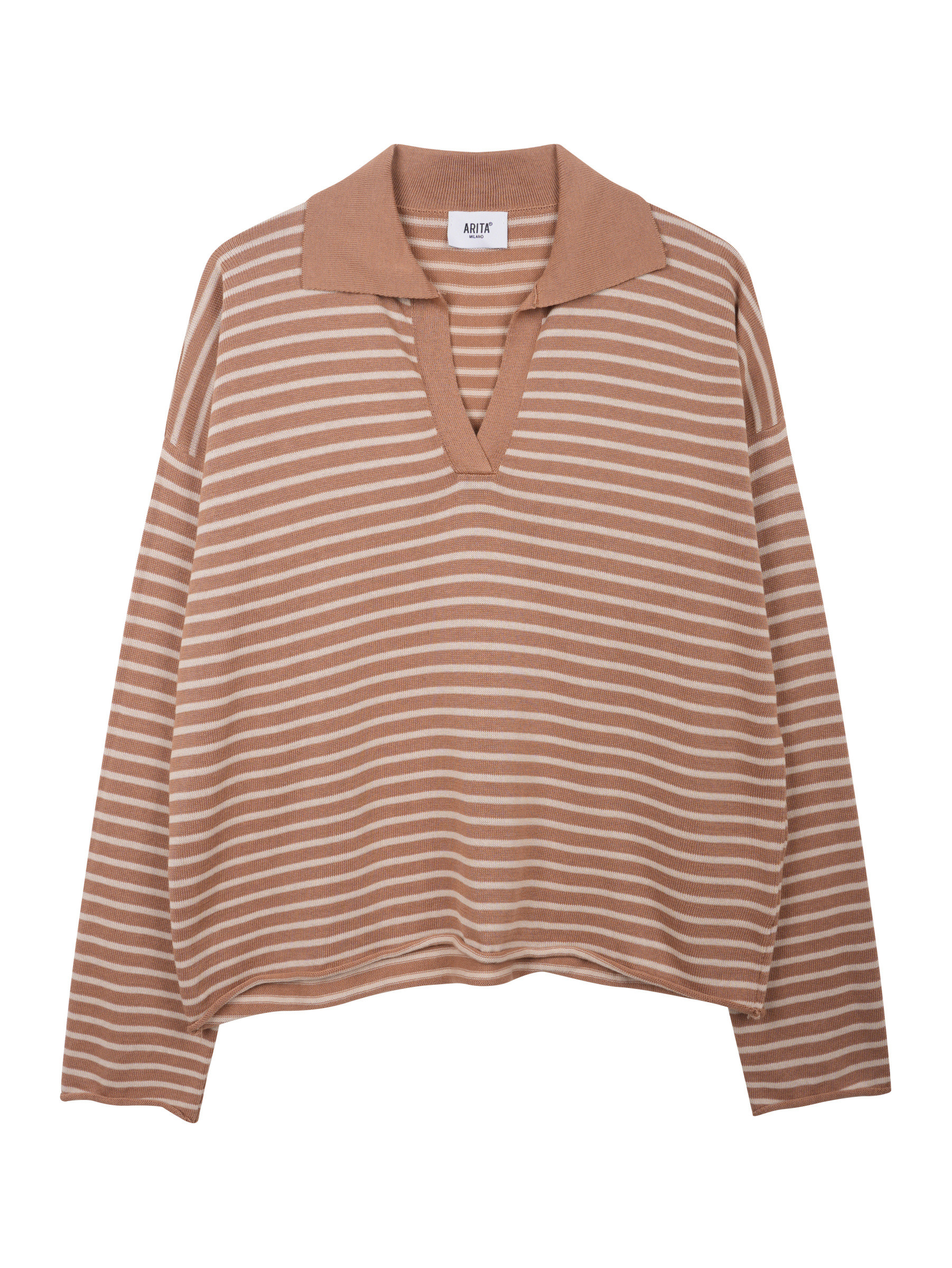 Grossista ARITA - Maglia a righe con colletto