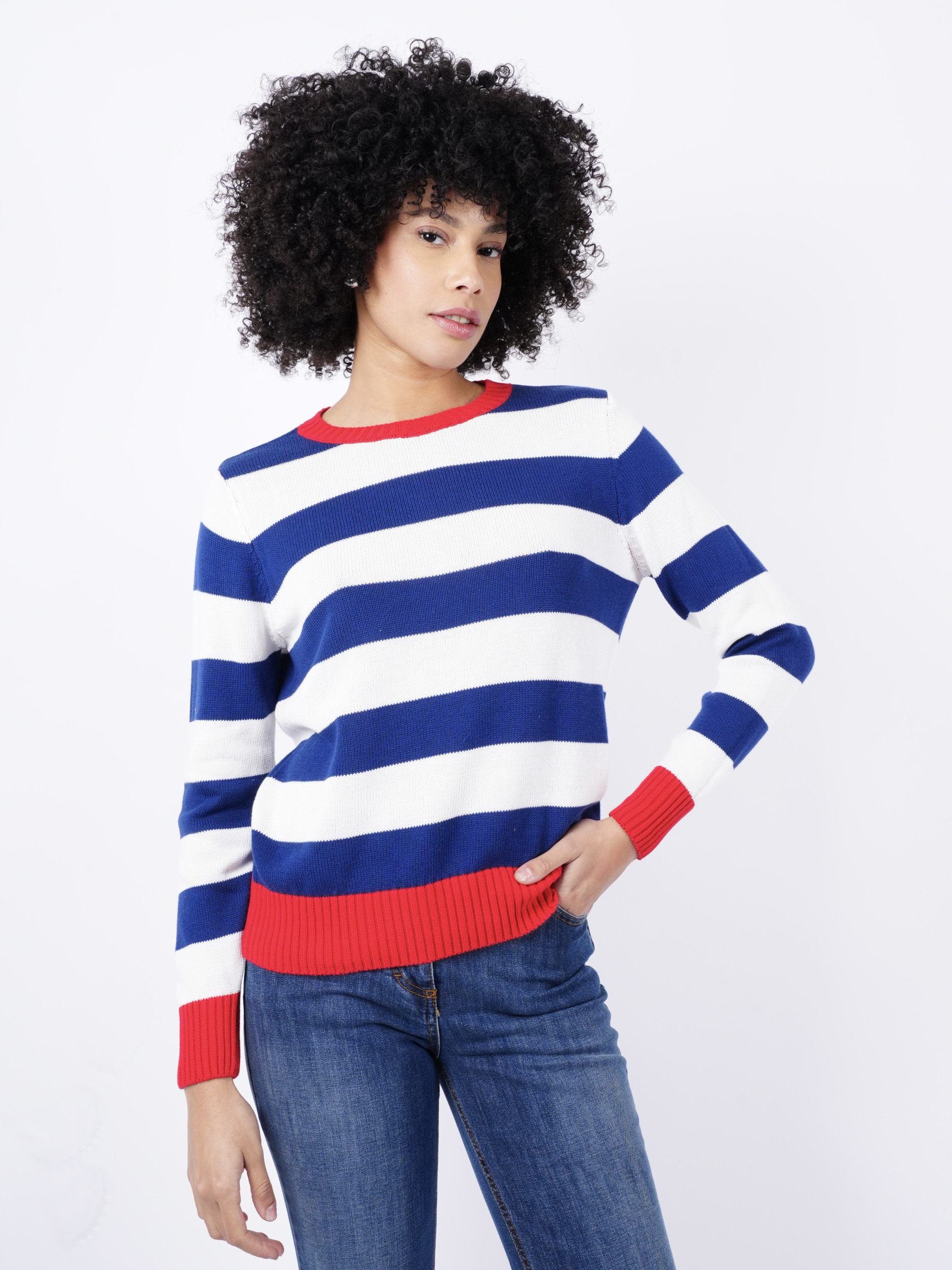 Wholesaler ARITA - Striped cotton sweater