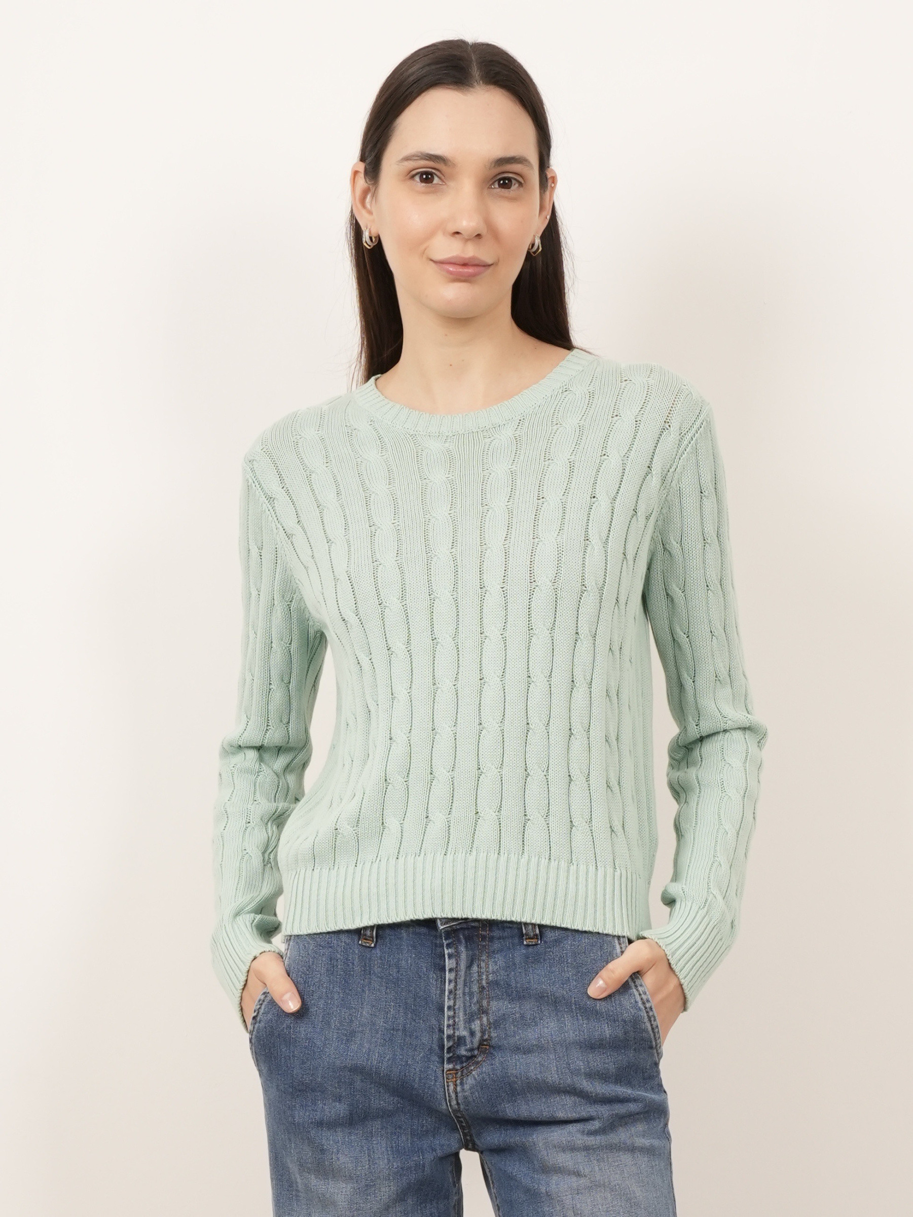 Grossista ARITA - Maglione a trecce in cotone